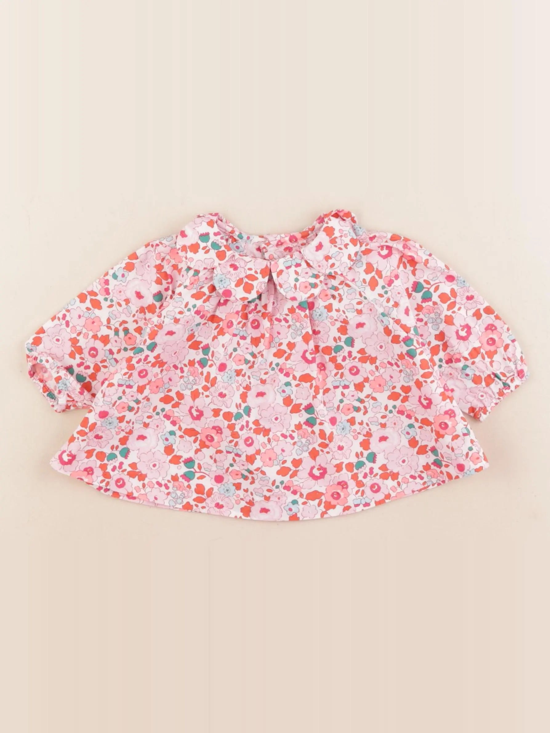 Jacadi - blouse liberty rose - 3 mois