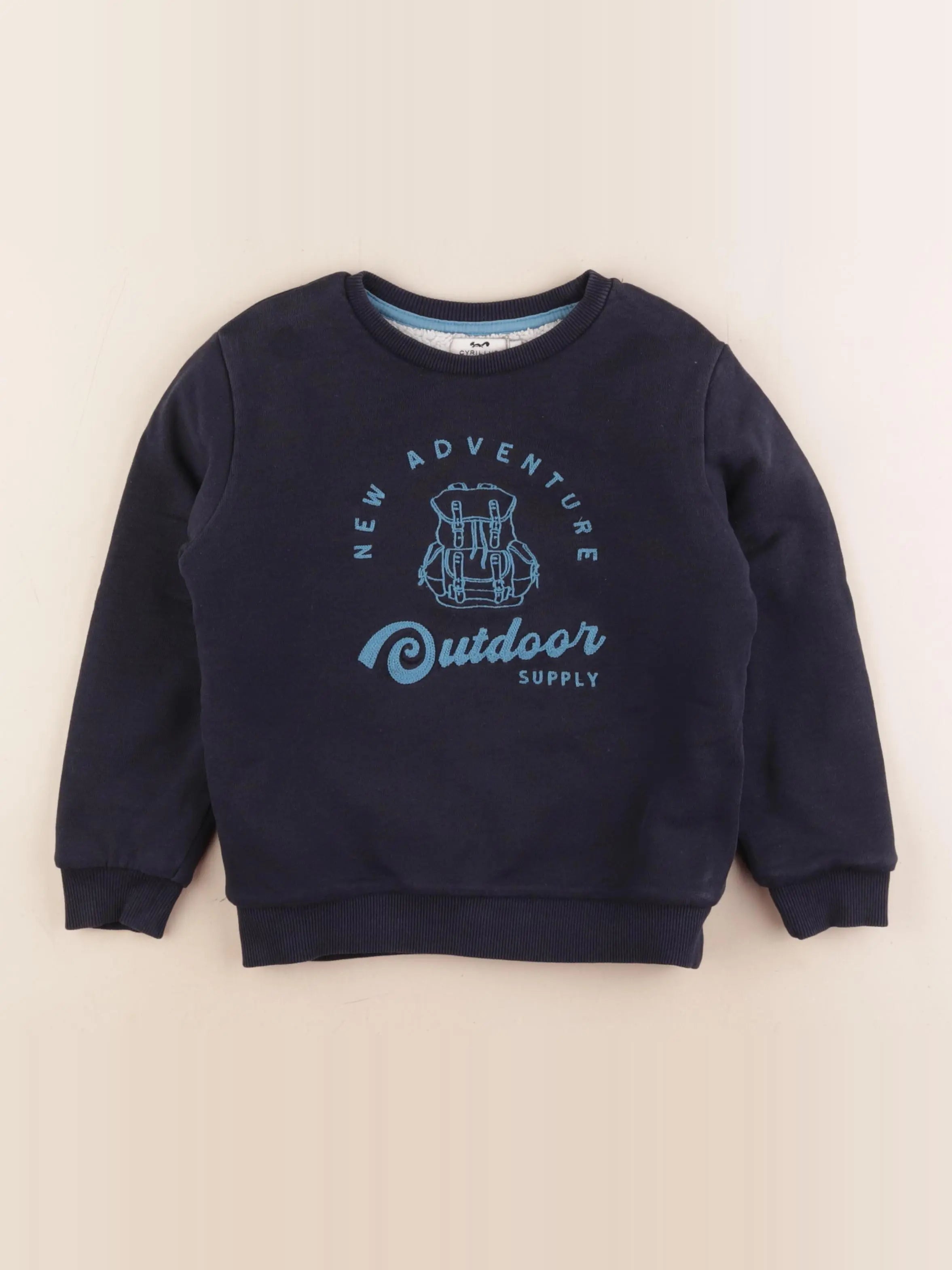 Cyrillus - sweat bleu - 6 ans