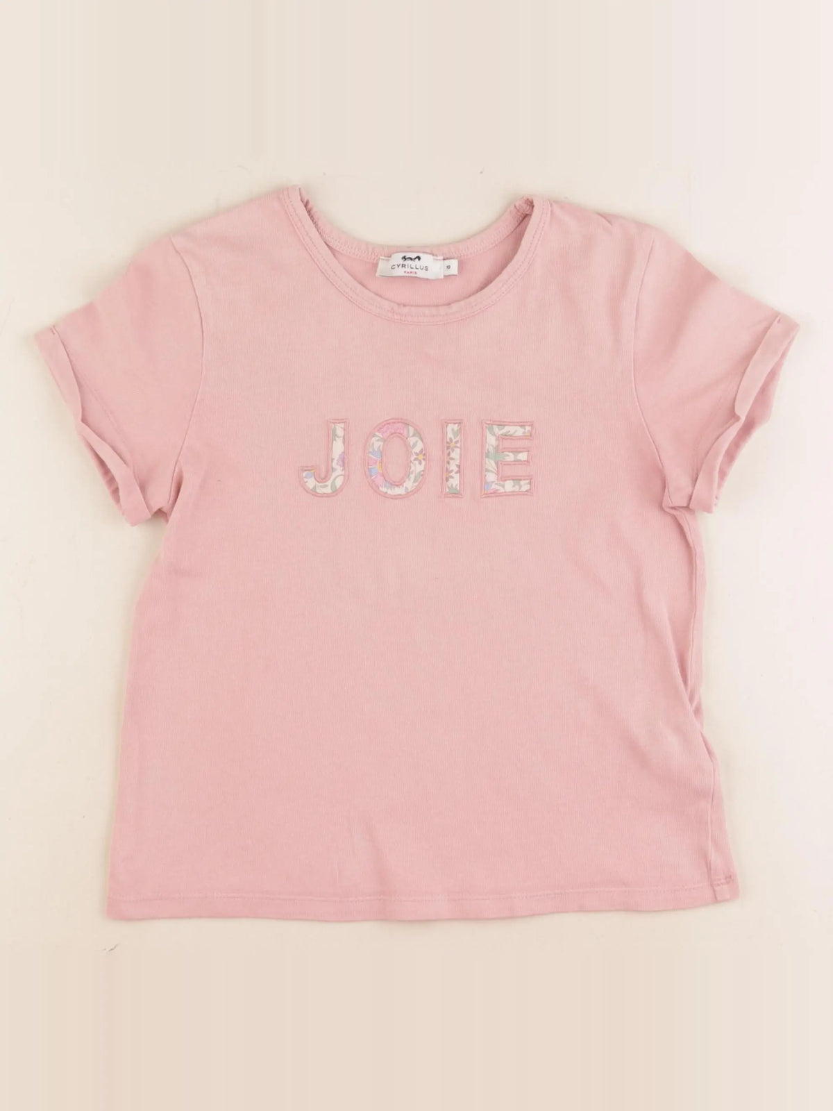 Cyrillus - tee-shirt rose - 10 ans