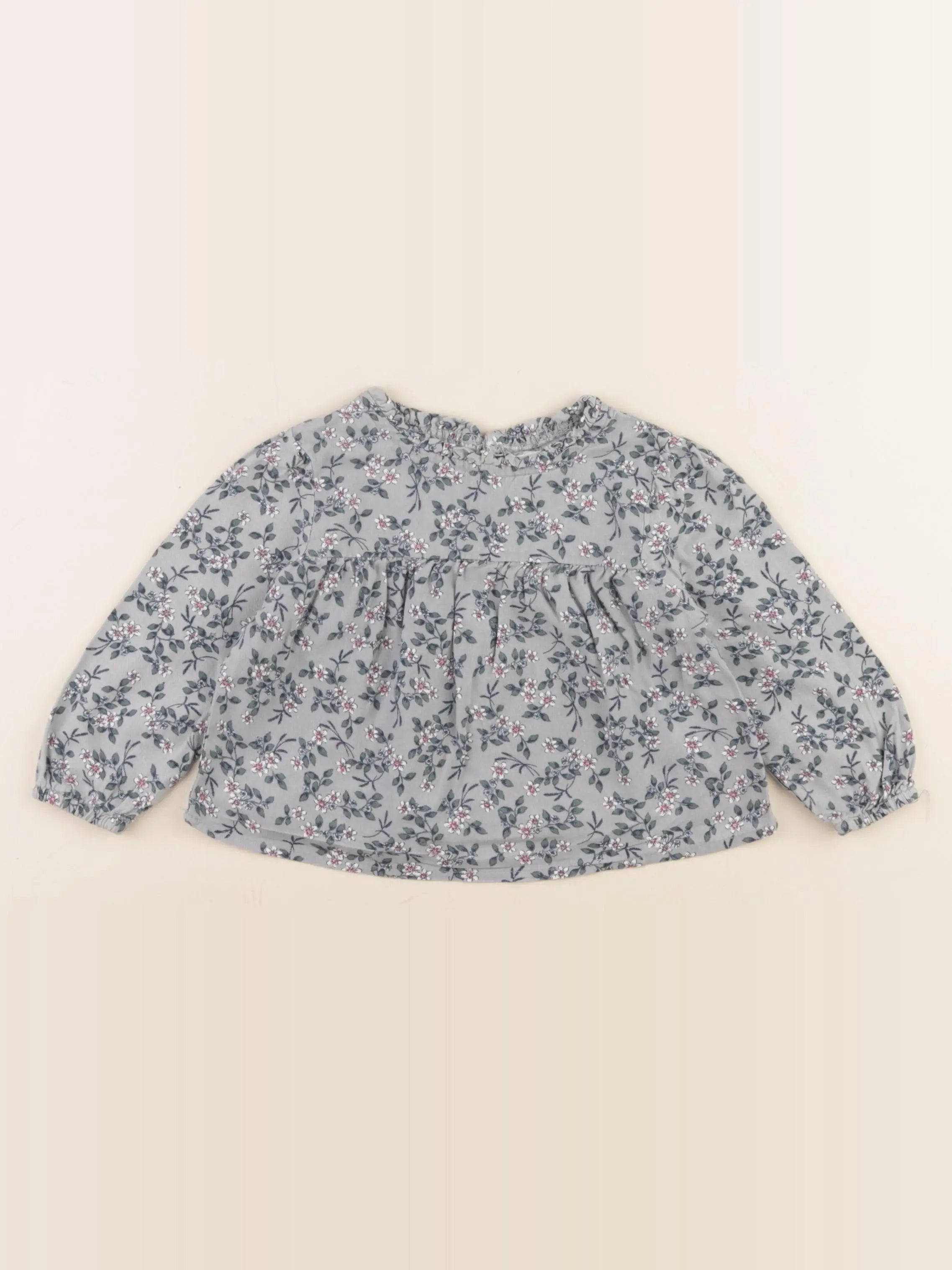 Vertbaudet - blouse vert - 2 ans
