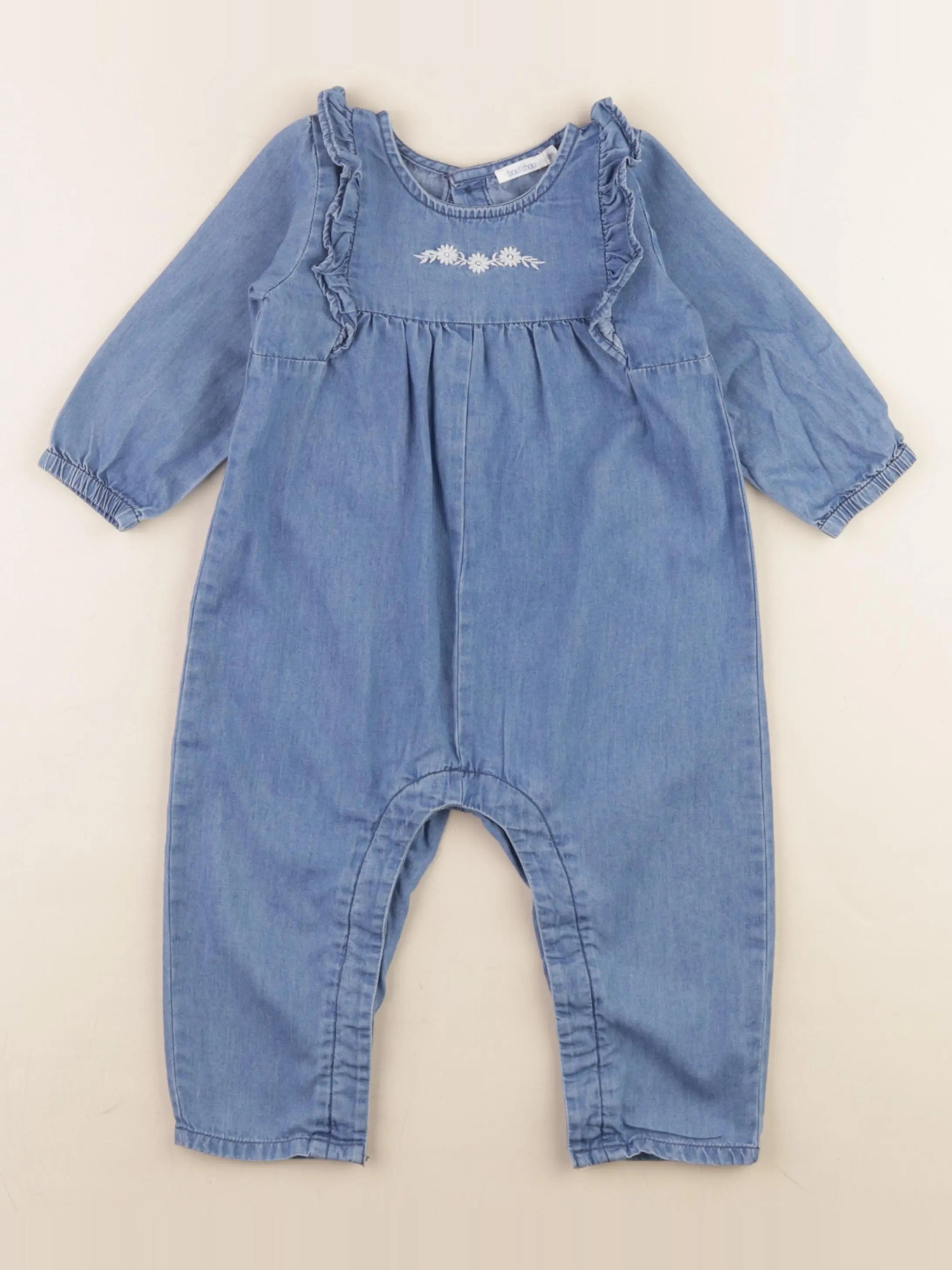 Boutchou - combinaison bleu - 12 mois