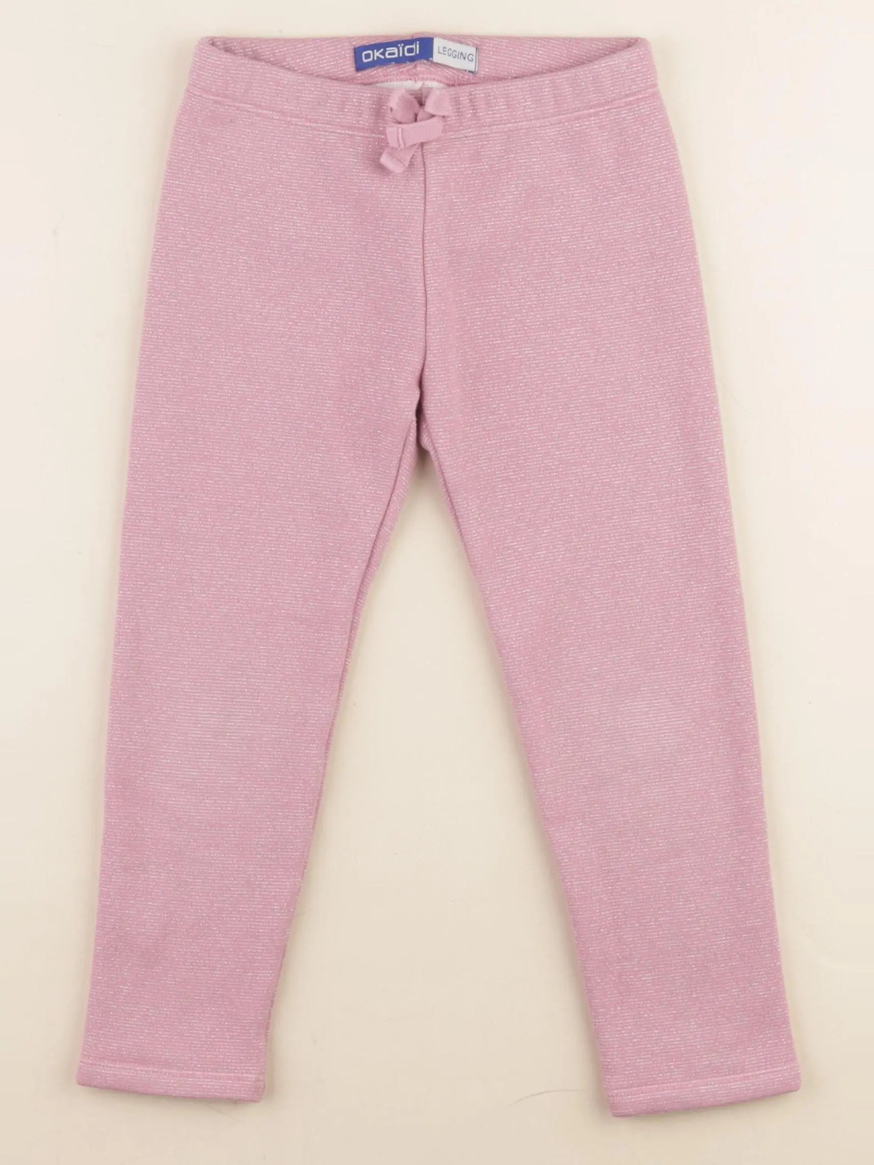 Okaidi - legging doublé rose, argent - 4 ans