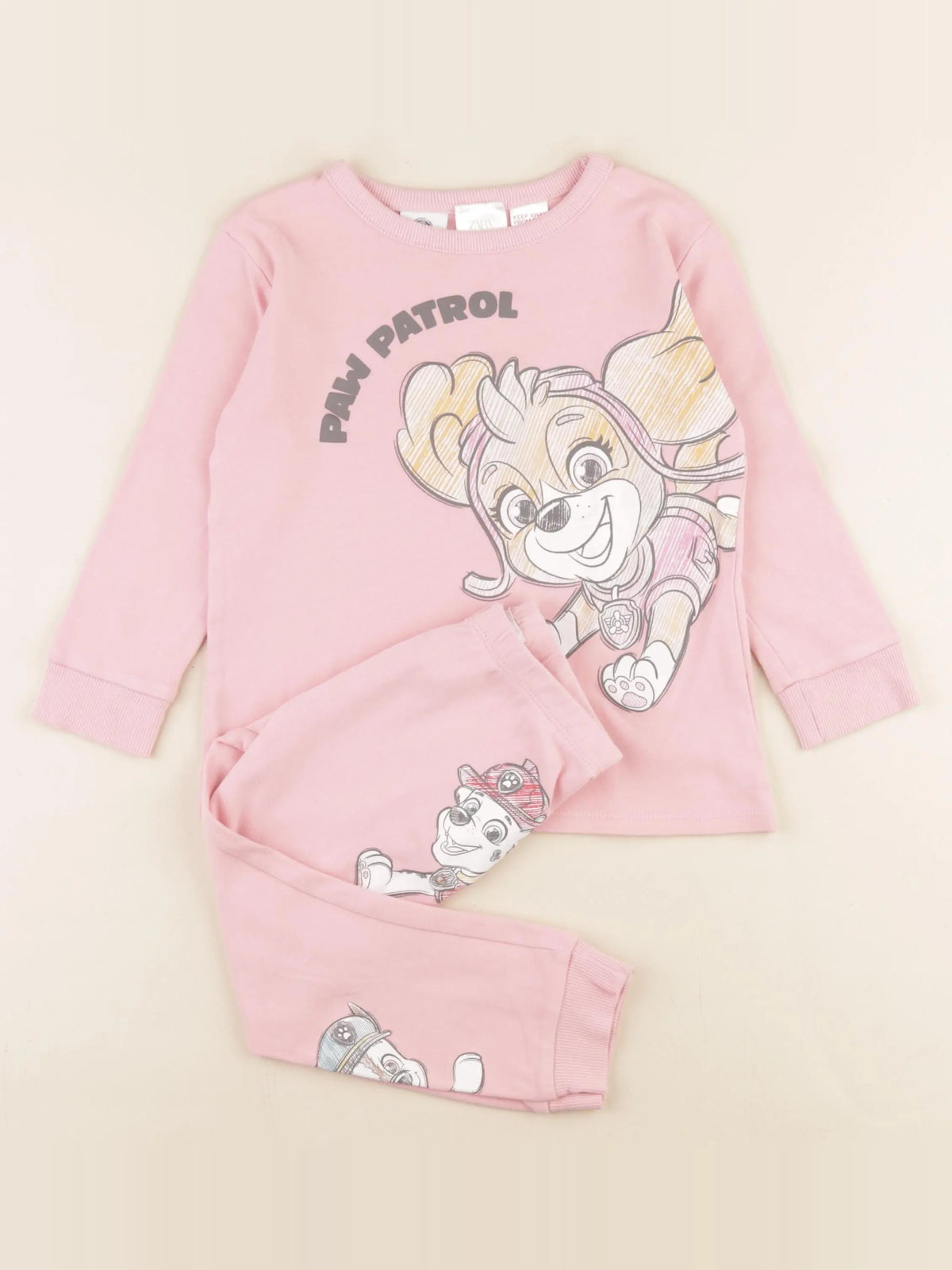 Zara - pyjama coton rose - 5 ans