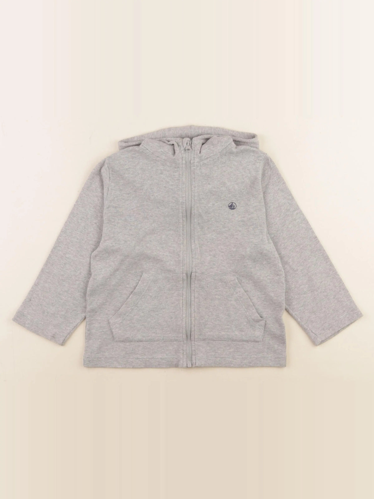 Petit Bateau - sweat gris - 4 ans
