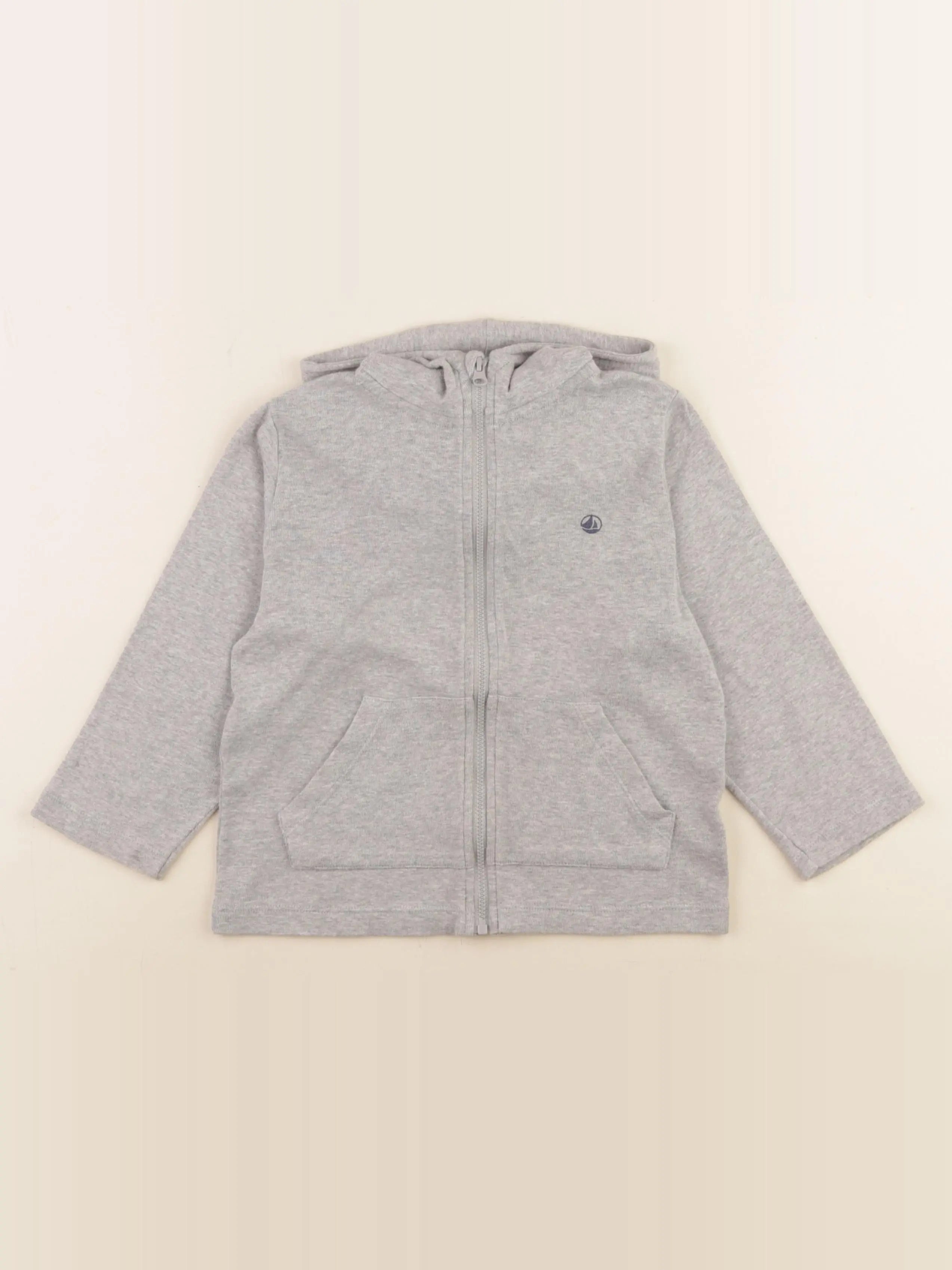 Petit Bateau - sweat gris - 4 ans