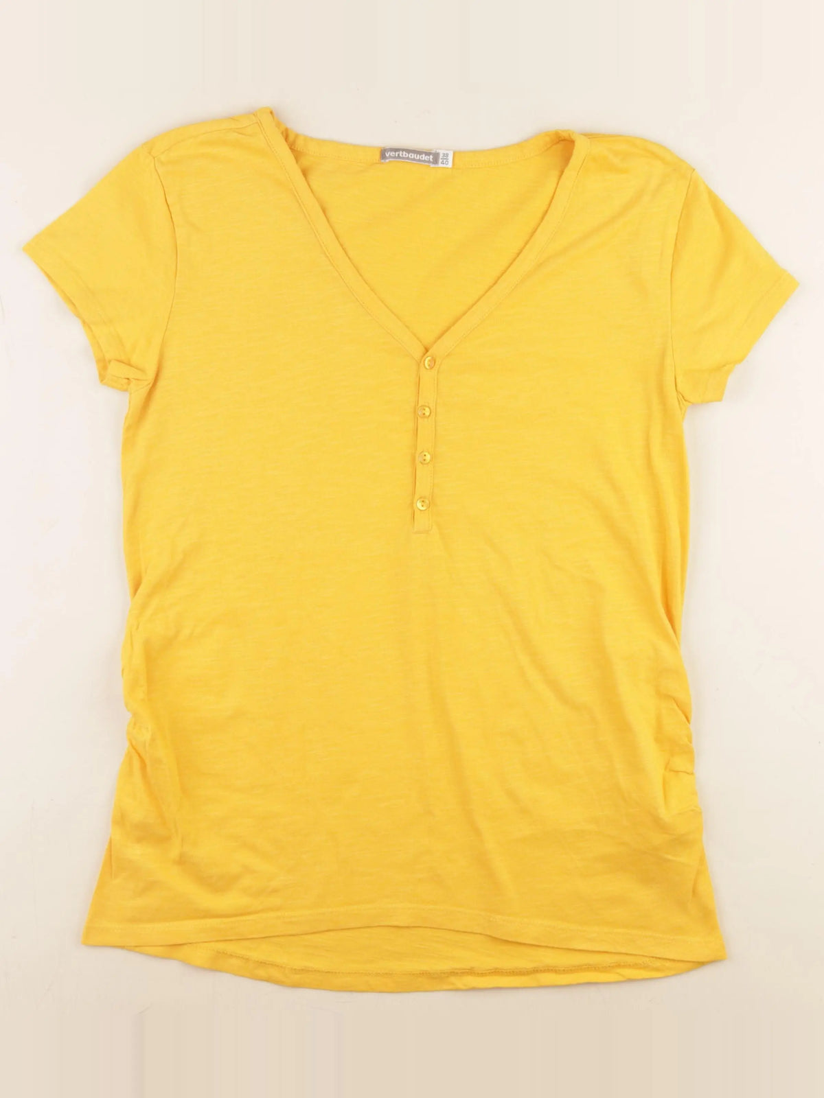Vertbaudet - tee-shirt grossesse jaune - 38 à 40