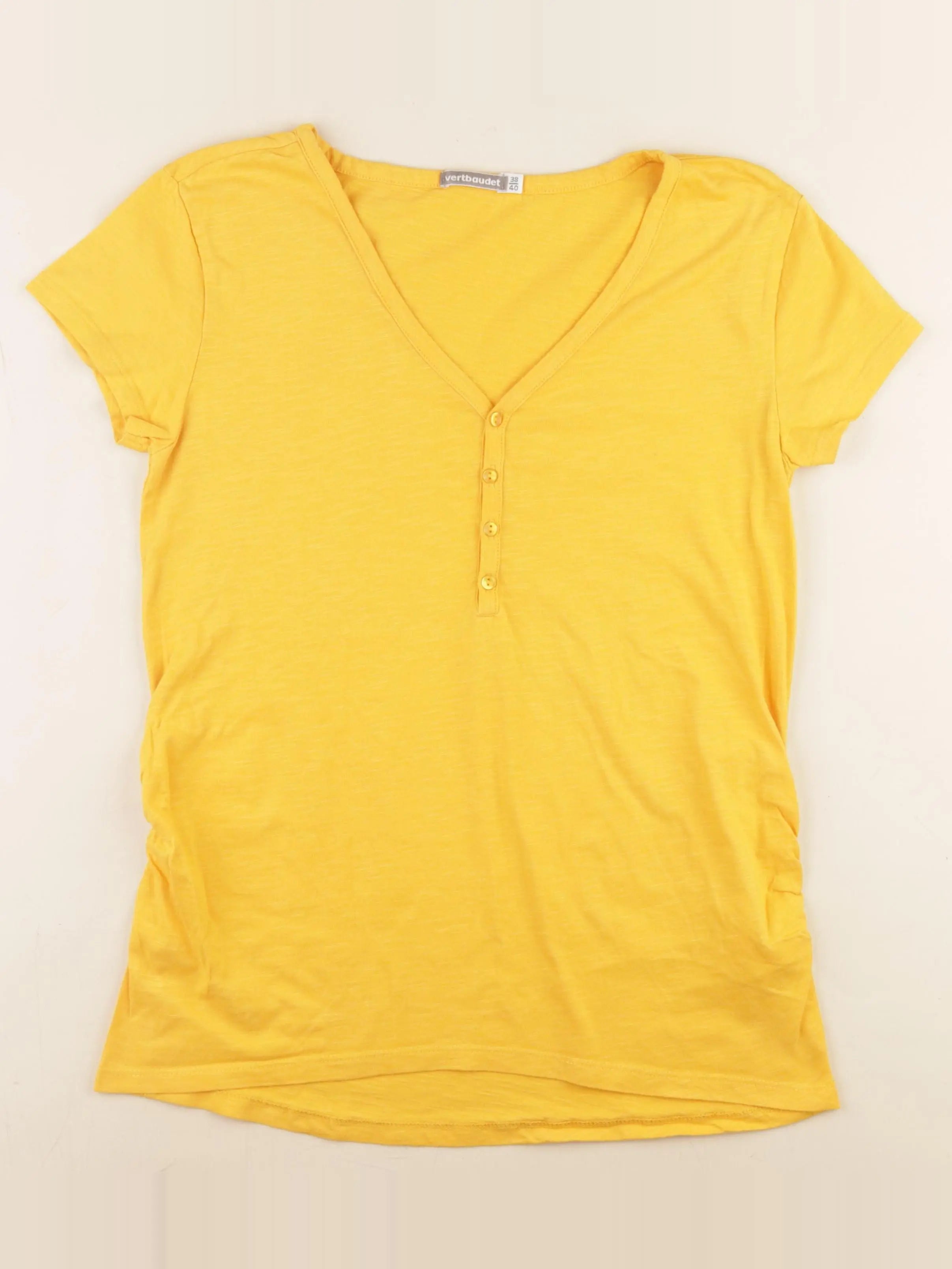 Vertbaudet - tee-shirt grossesse jaune - 38 à 40