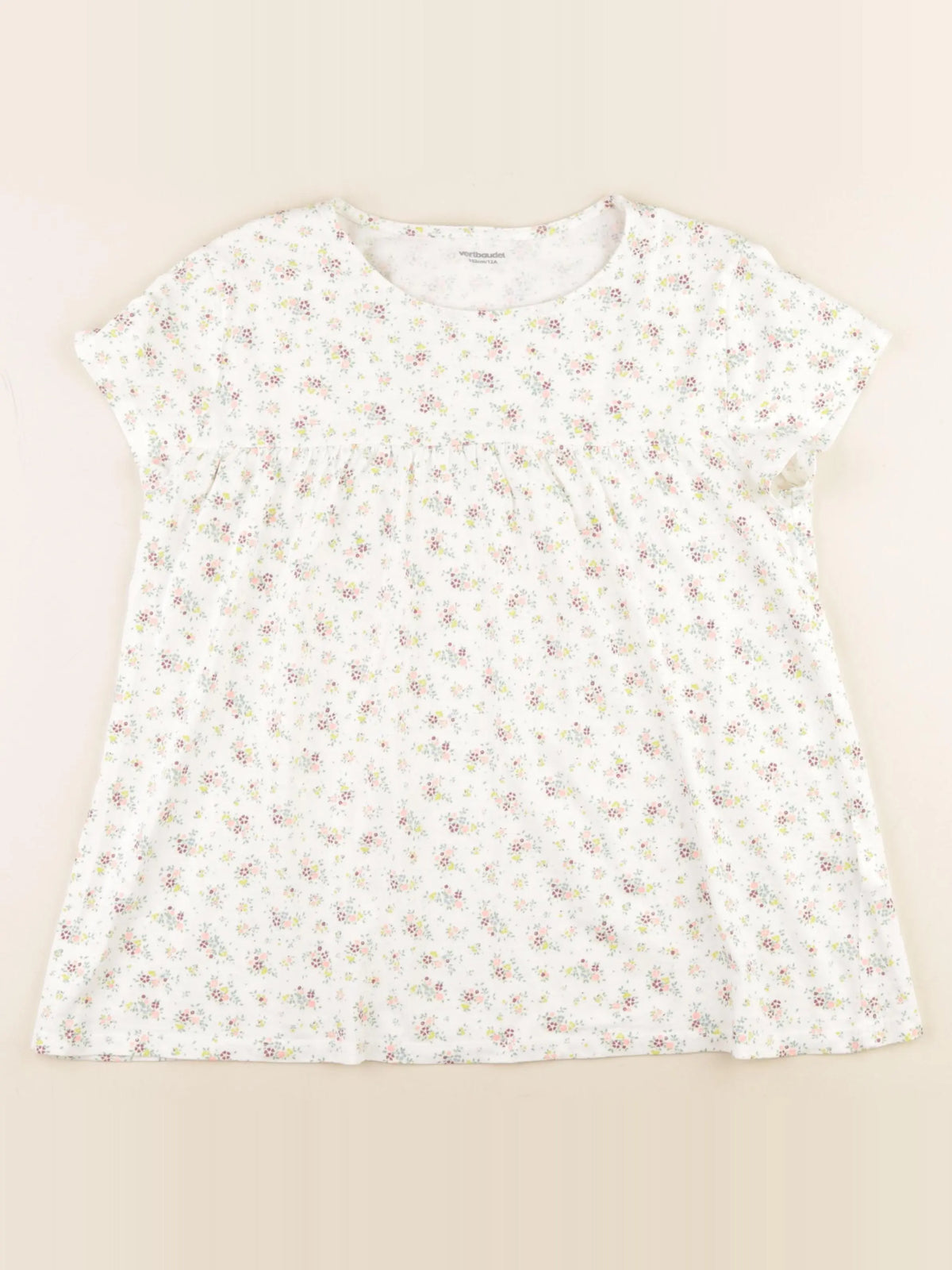 Vertbaudet - tee-shirt blanc - 12 ans
