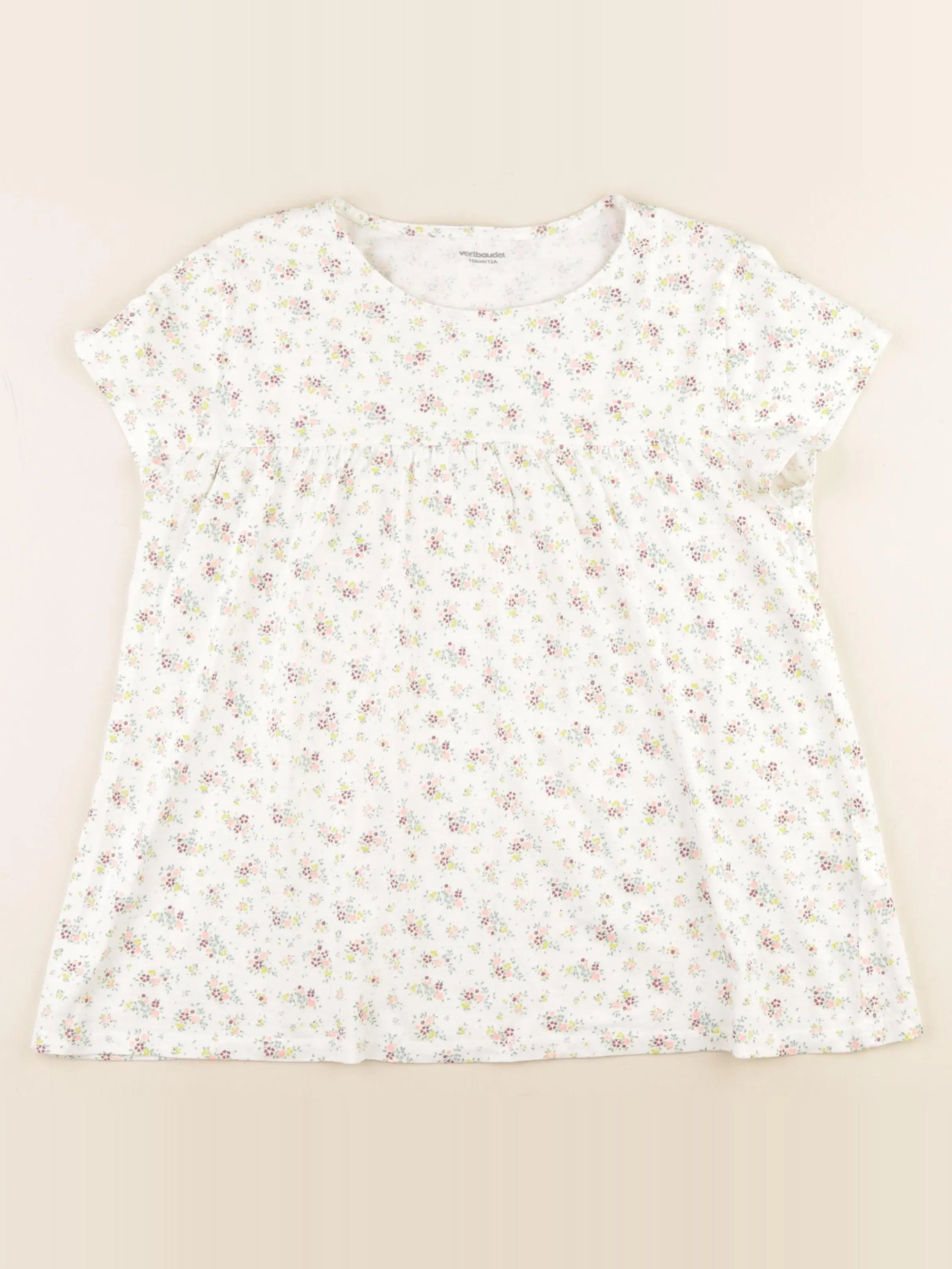 Vertbaudet - tee-shirt blanc - 12 ans