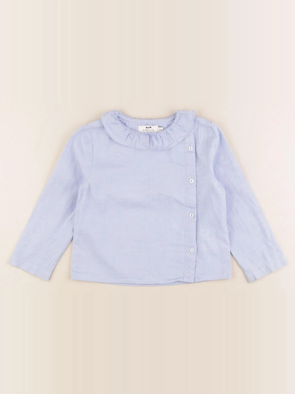 Cyrillus - blouse bleu - 36 mois