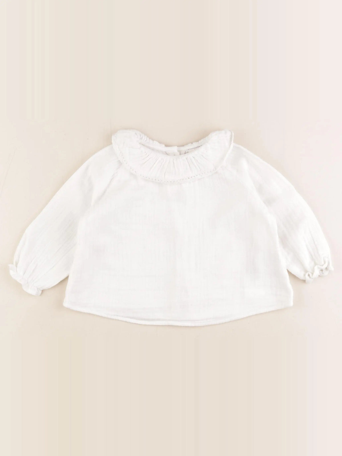 Cyrillus - blouse blanc - 12 mois
