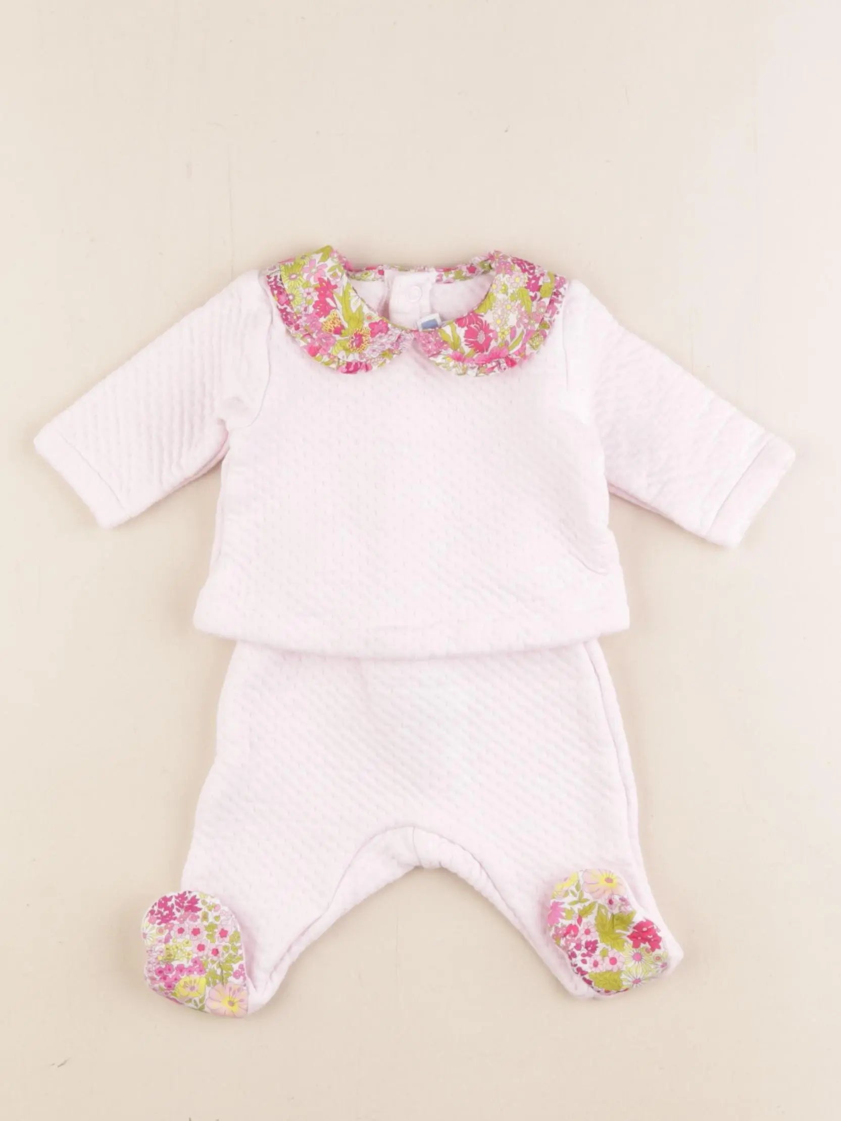 Jacadi - ensemble rose - 1 mois