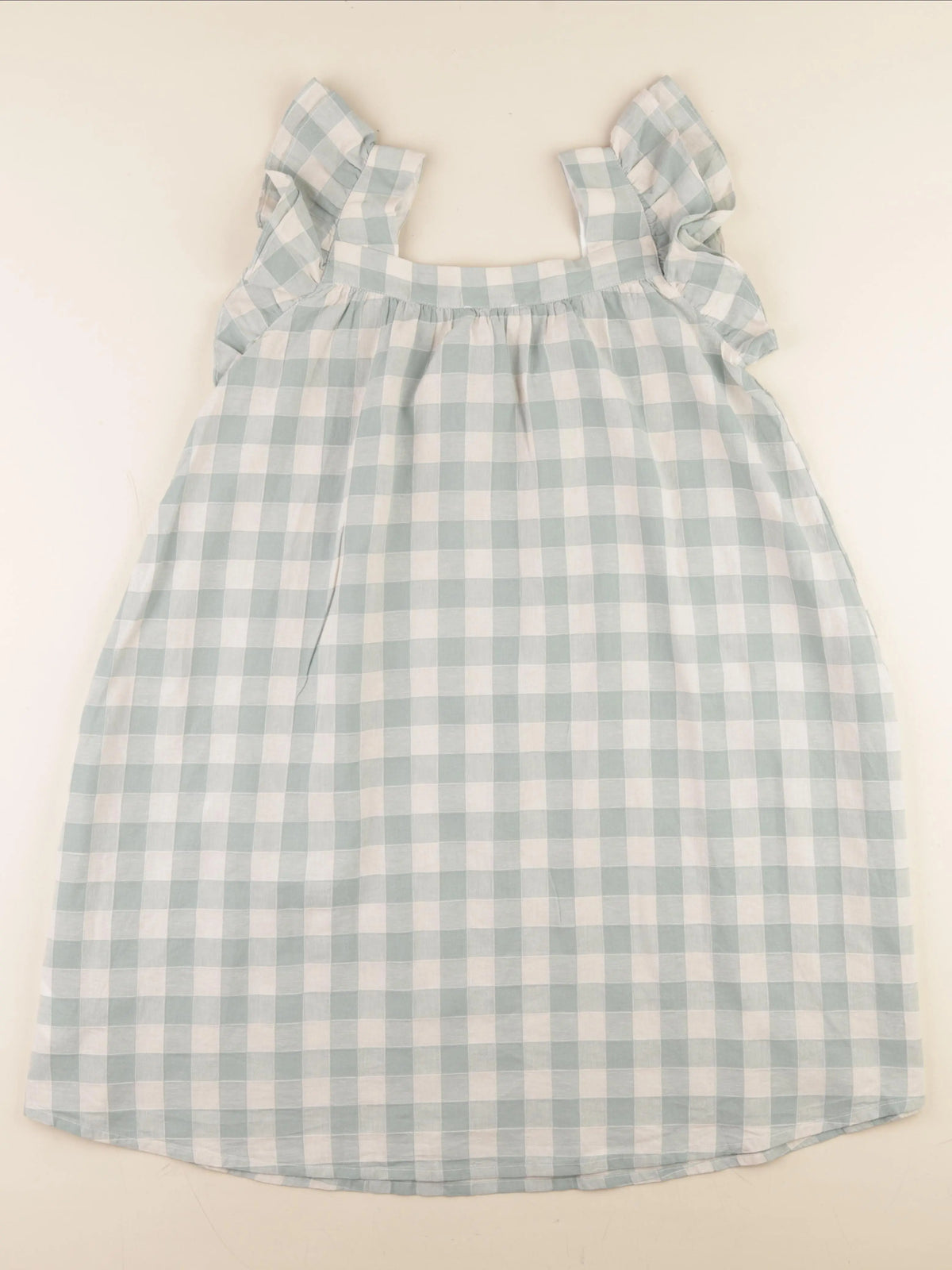 Cyrillus - robe beige, bleu - 12 ans