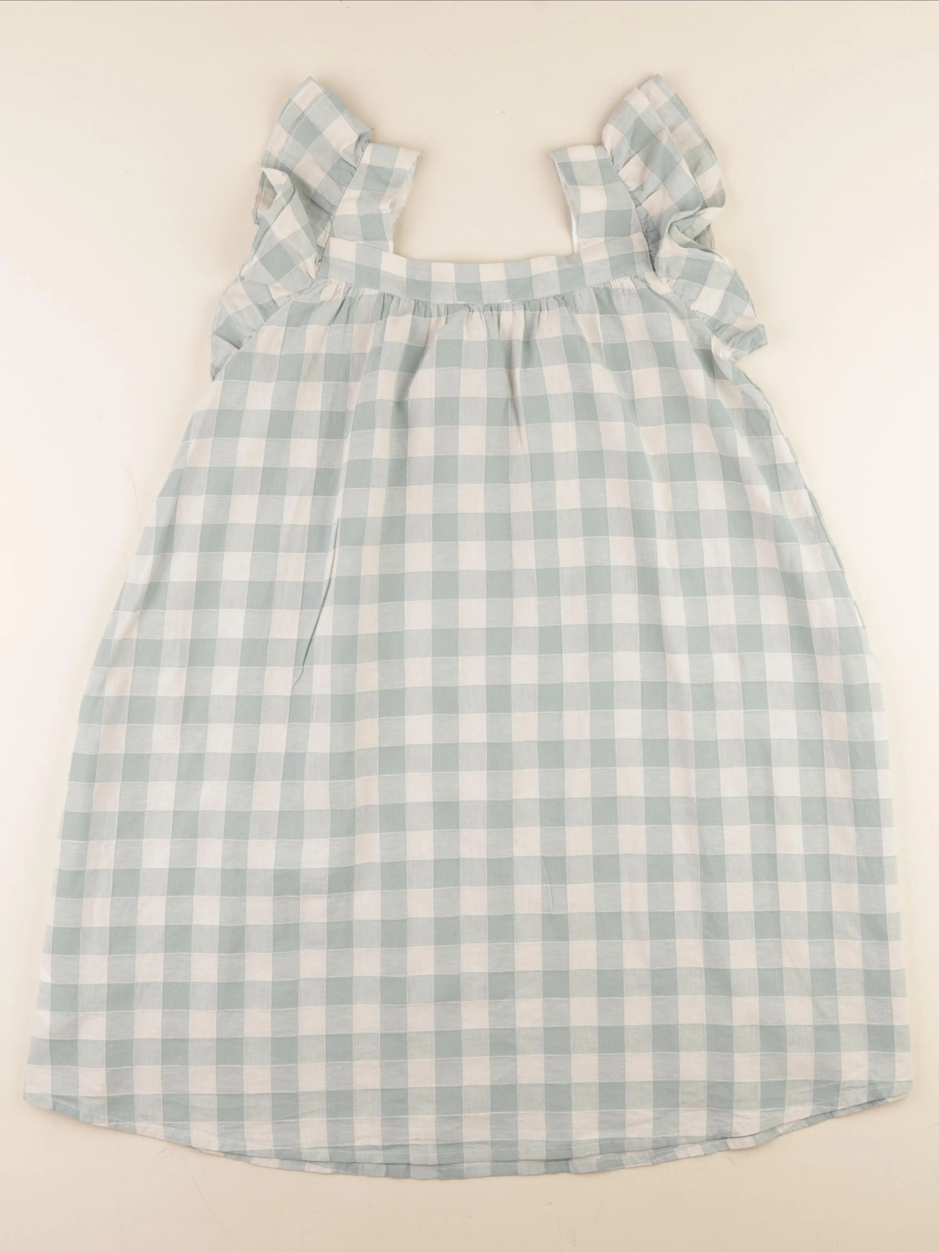 Cyrillus - robe beige, bleu - 12 ans