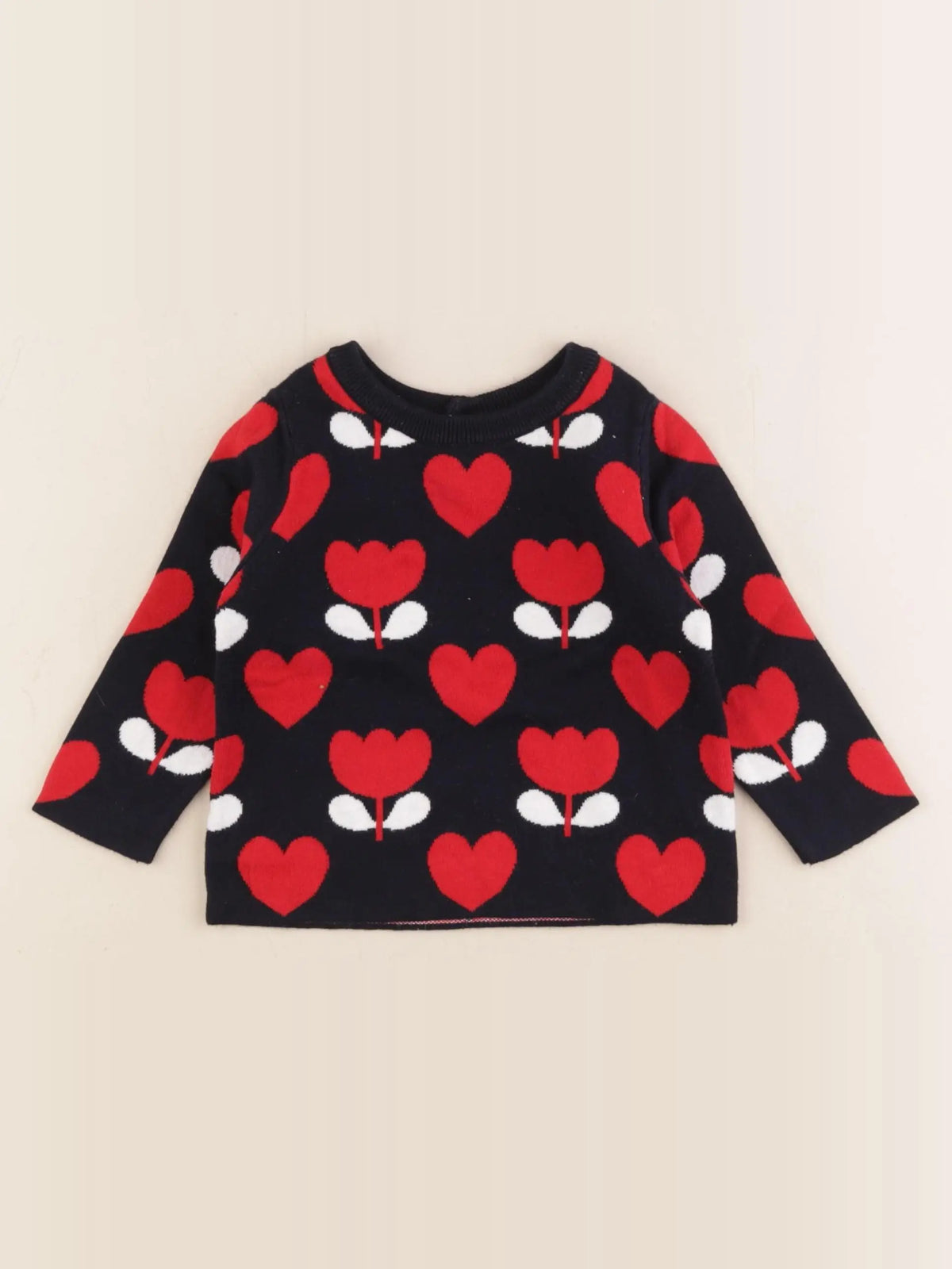 Jacadi - pull multicolore - 12 mois