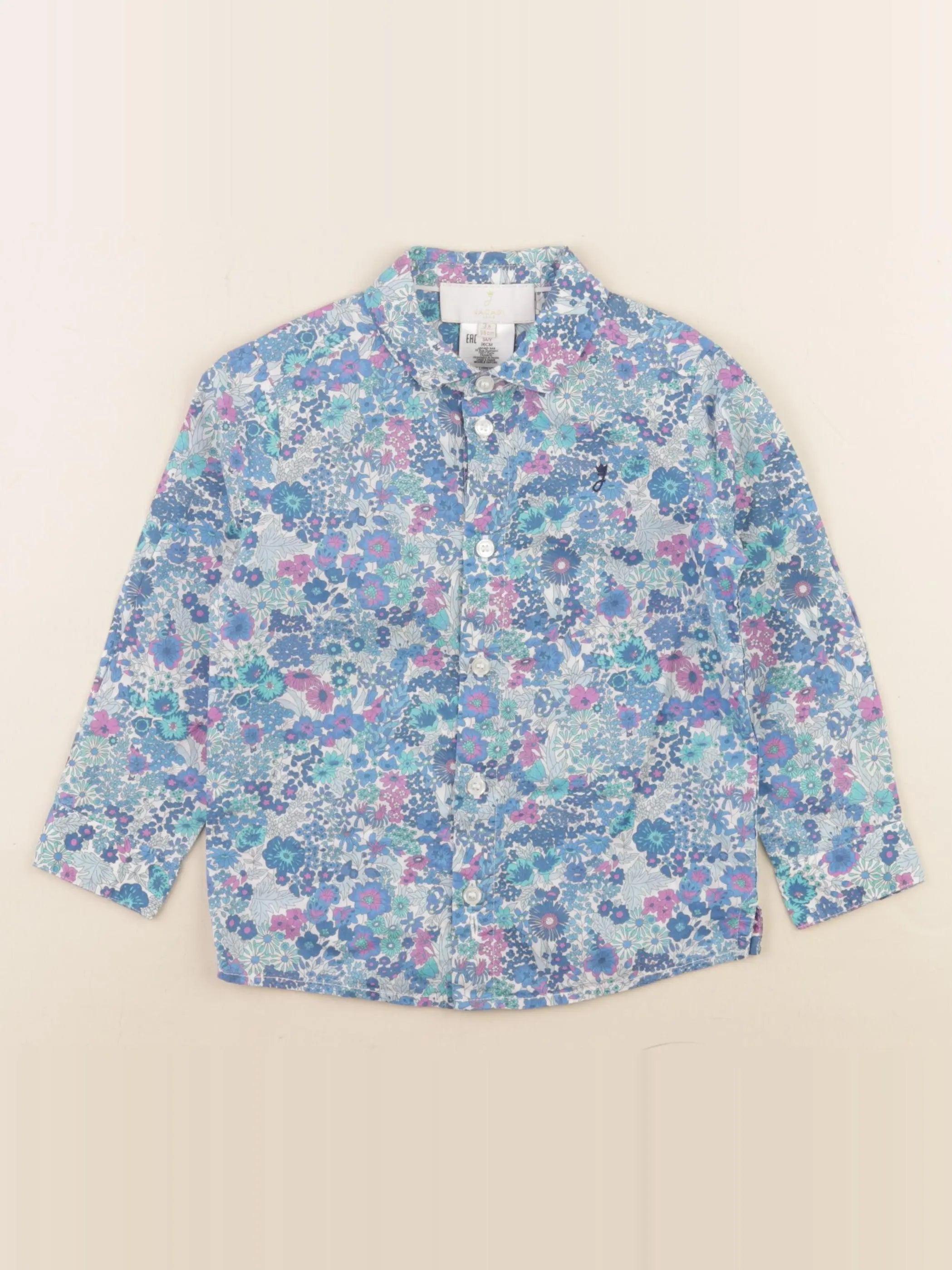 Jacadi - chemise bleu - 3 ans