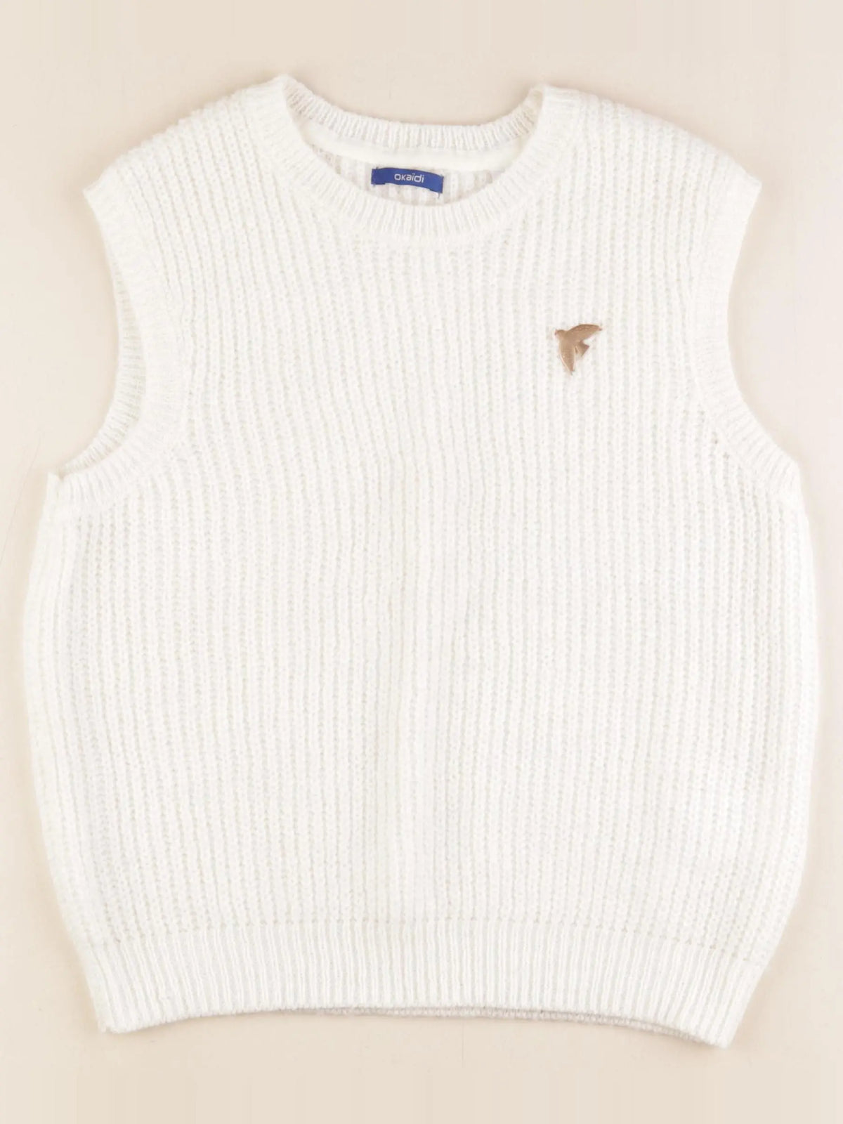 Okaidi - pull blanc - 12 ans
