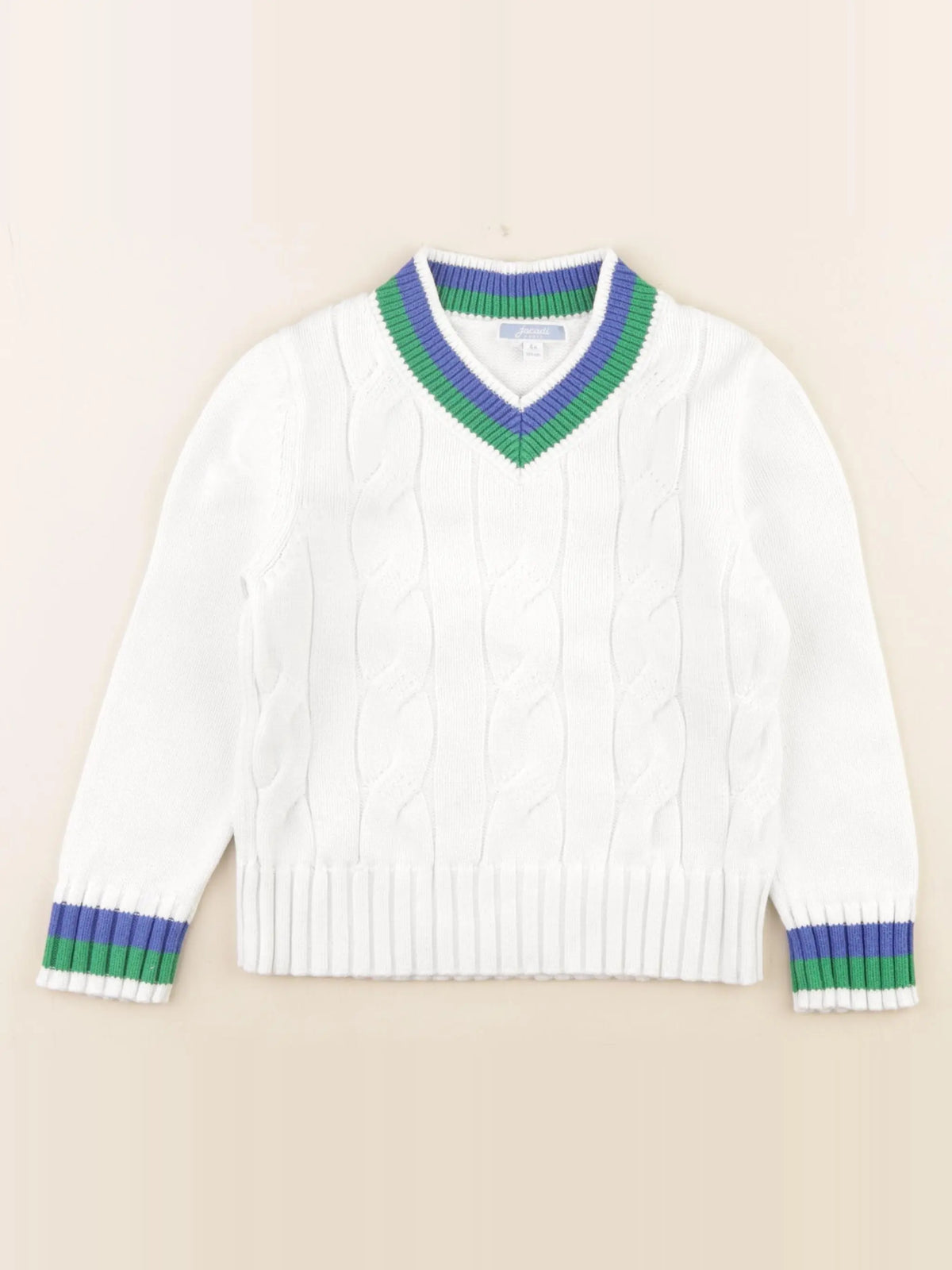 Jacadi - pull blanc - 4 ans