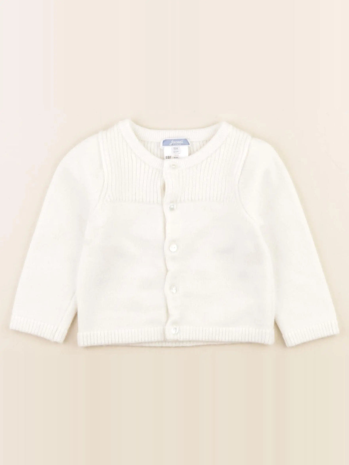Jacadi - gilet blanc - 18 mois