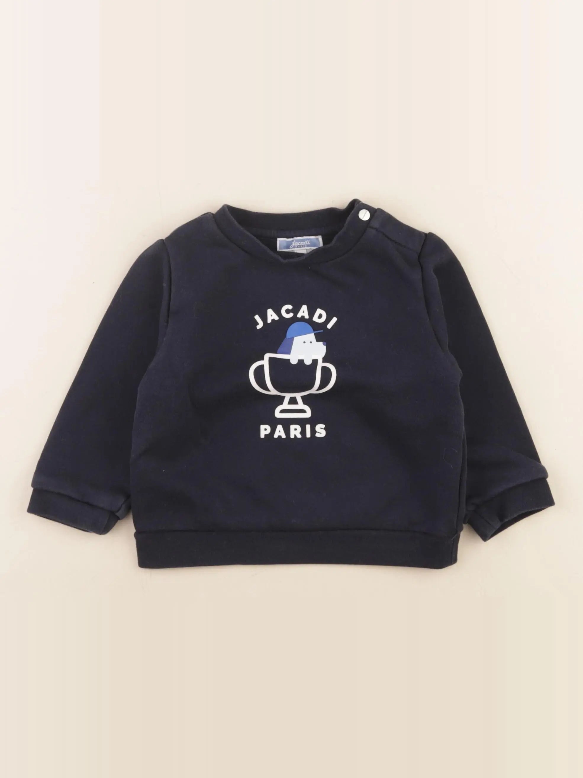 Jacadi - sweat bleu - 18 mois