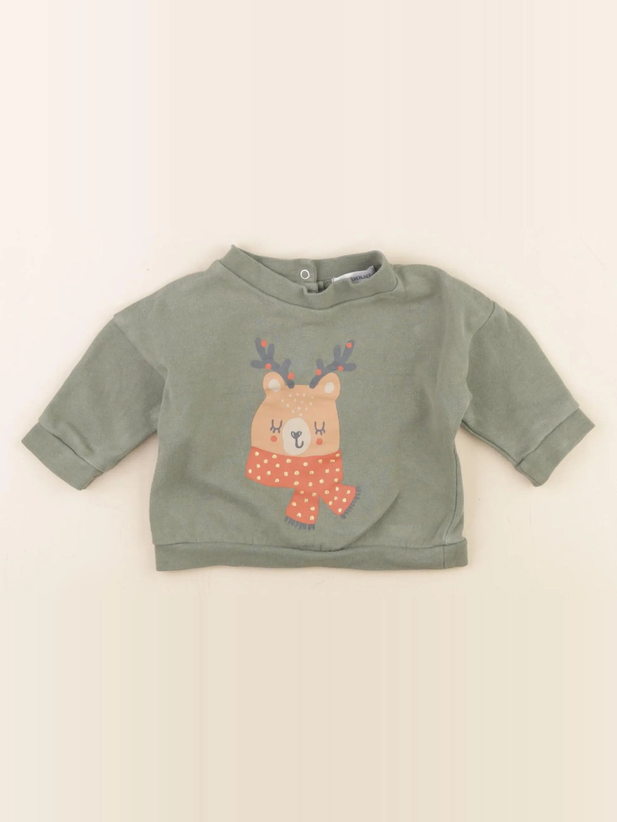 Vertbaudet - sweat vert - 3 mois