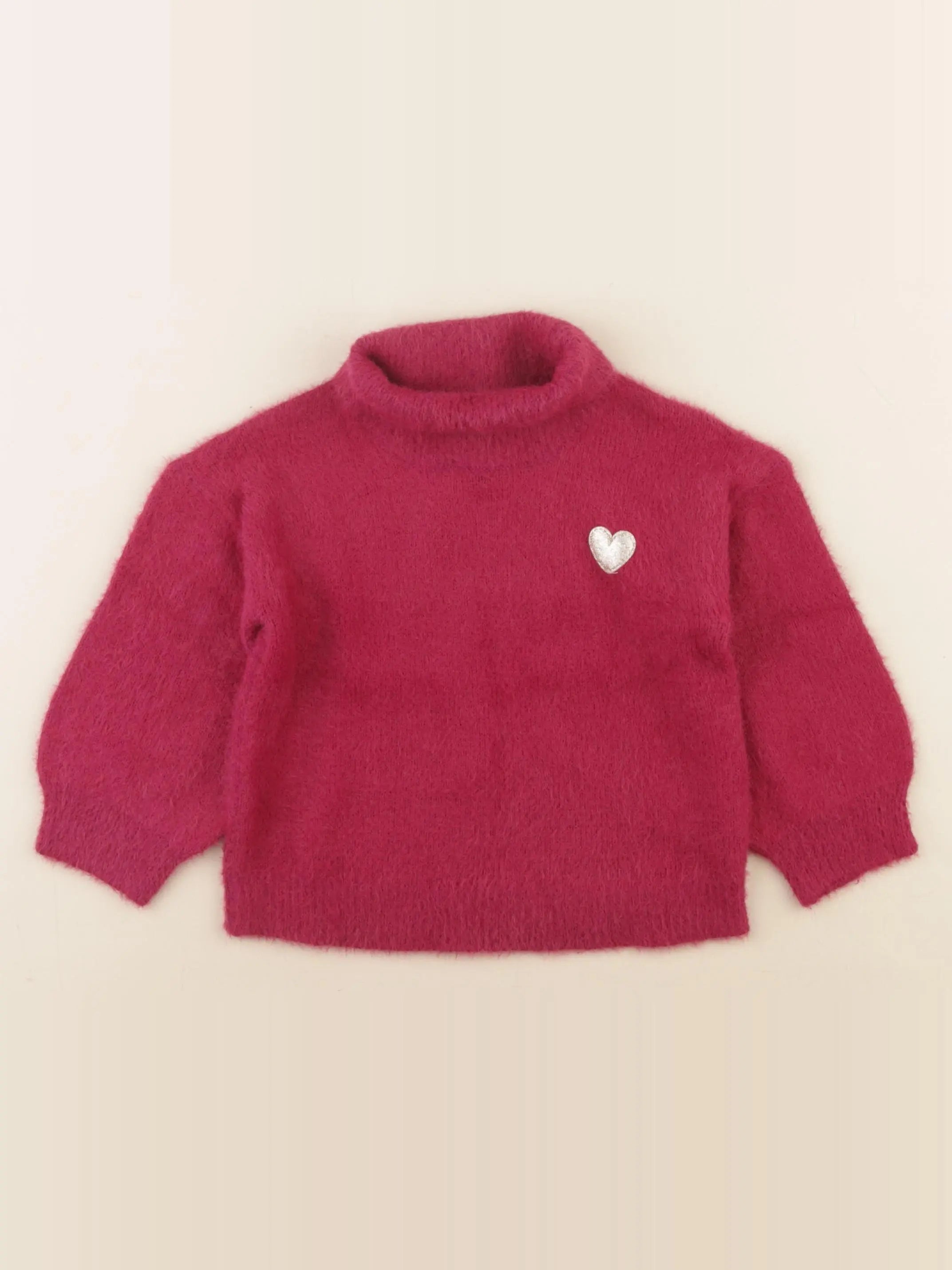 Vertbaudet - pull rose - 2 ans
