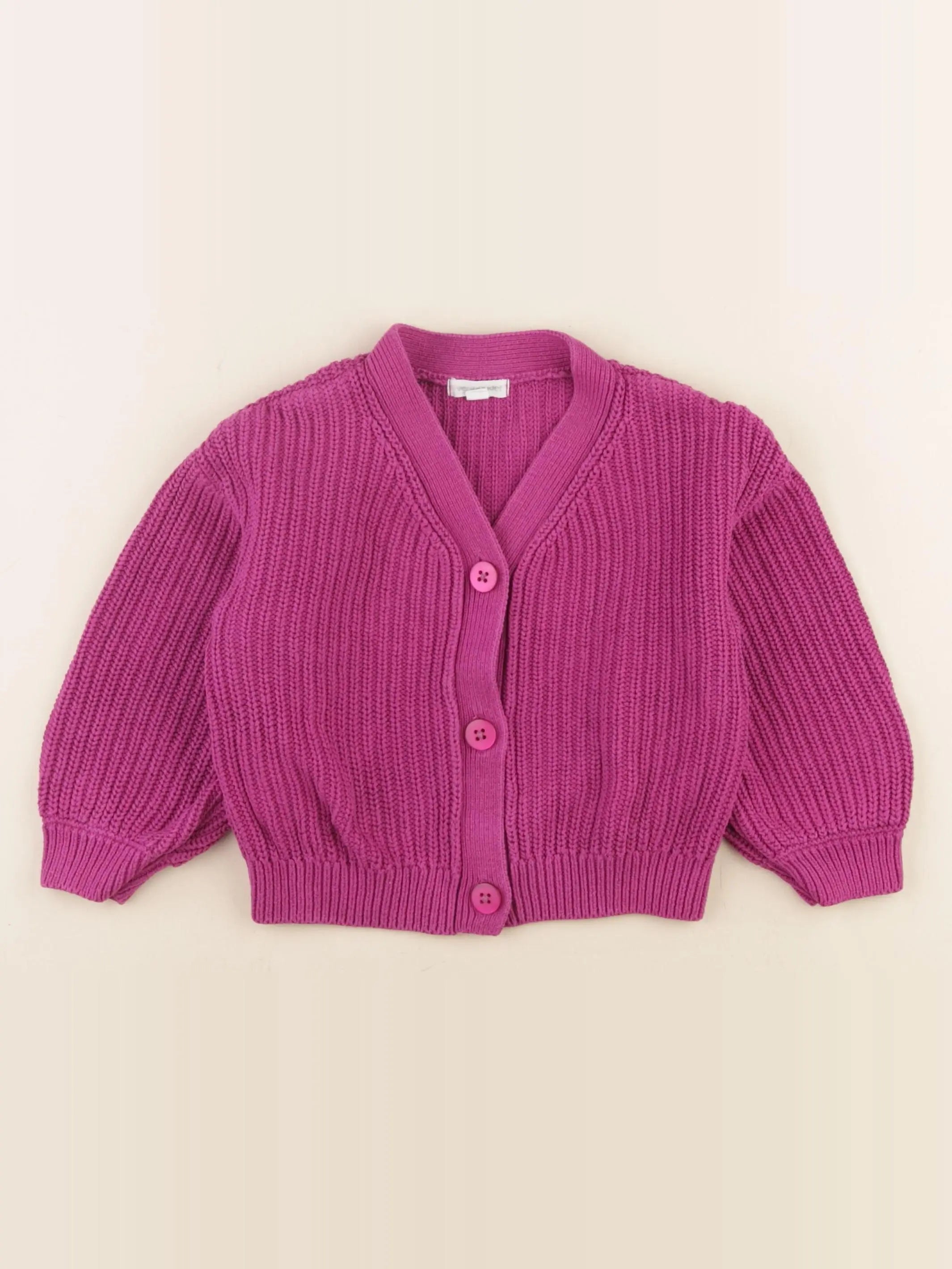 Vertbaudet - gilet rose - 3 ans