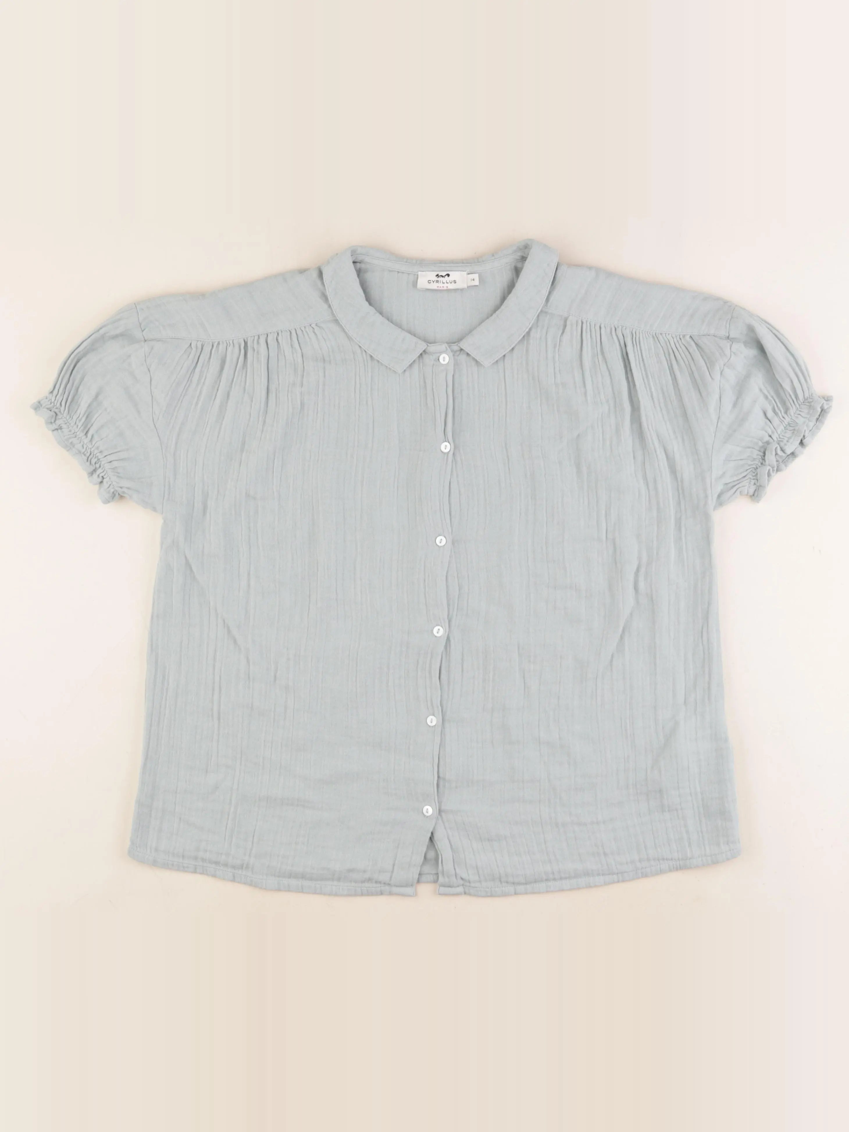 Cyrillus - blouse vert - 14 ans
