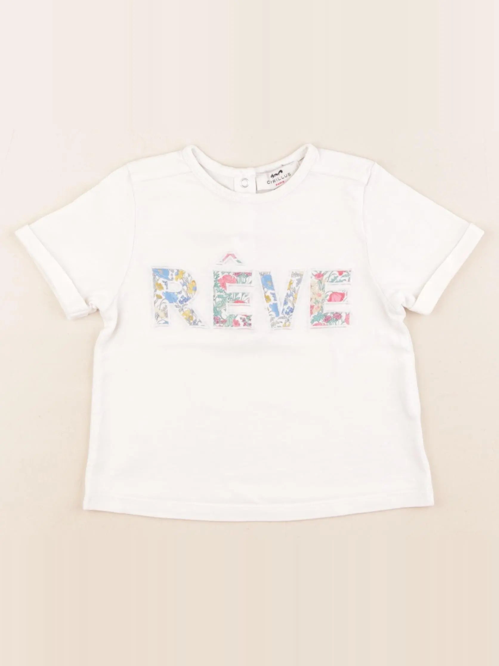 Cyrillus - tee-shirt blanc - 24 mois