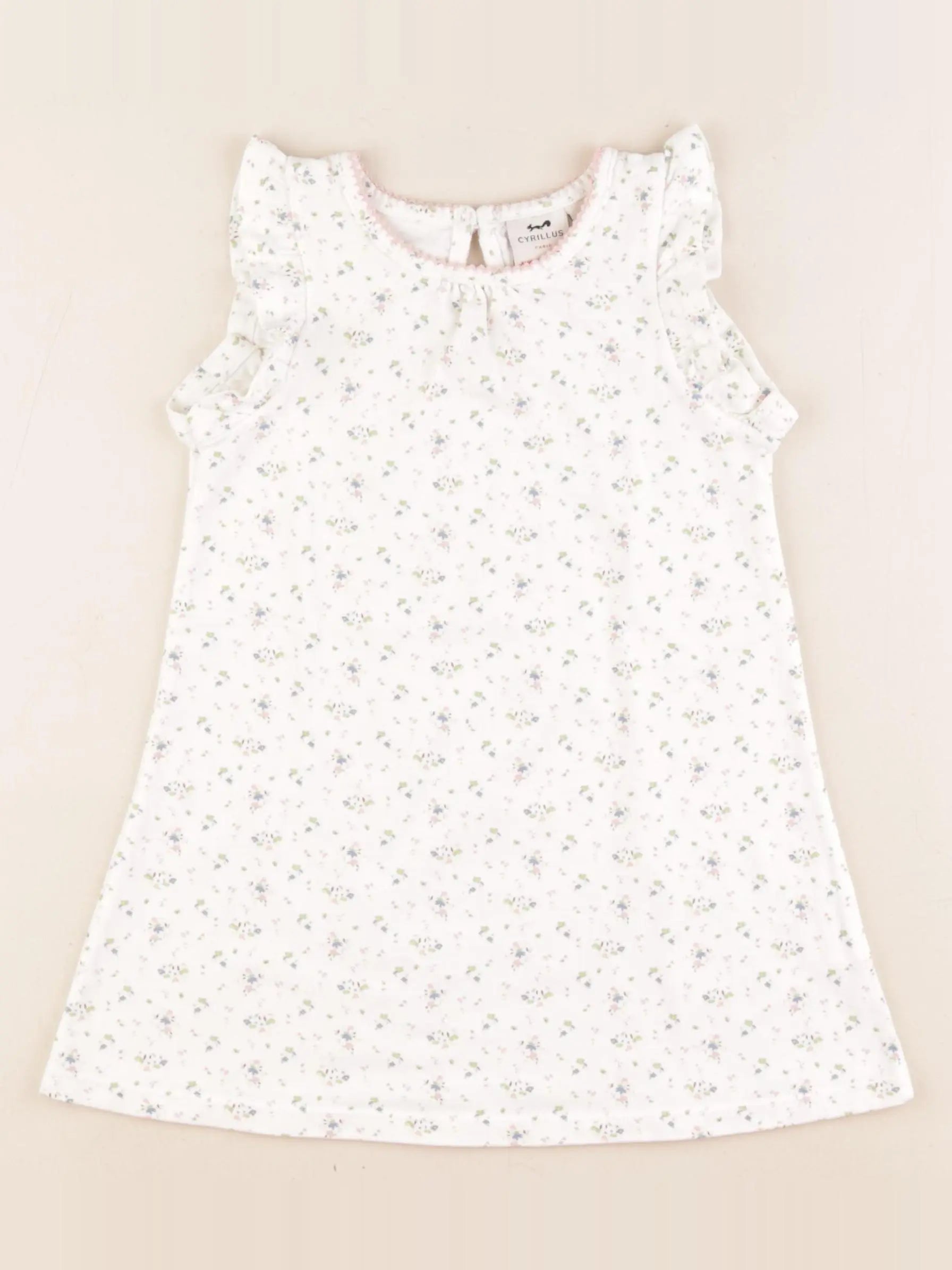Cyrillus - chemise de nuit coton multicolore - 3 ans