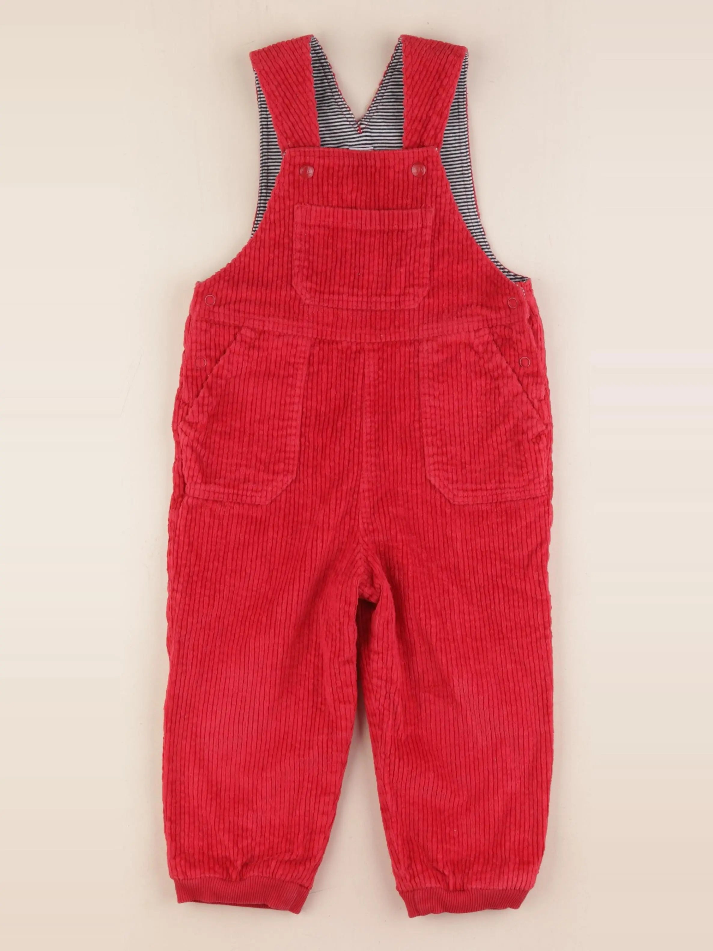 Petit Bateau - salopette rouge - 36 mois