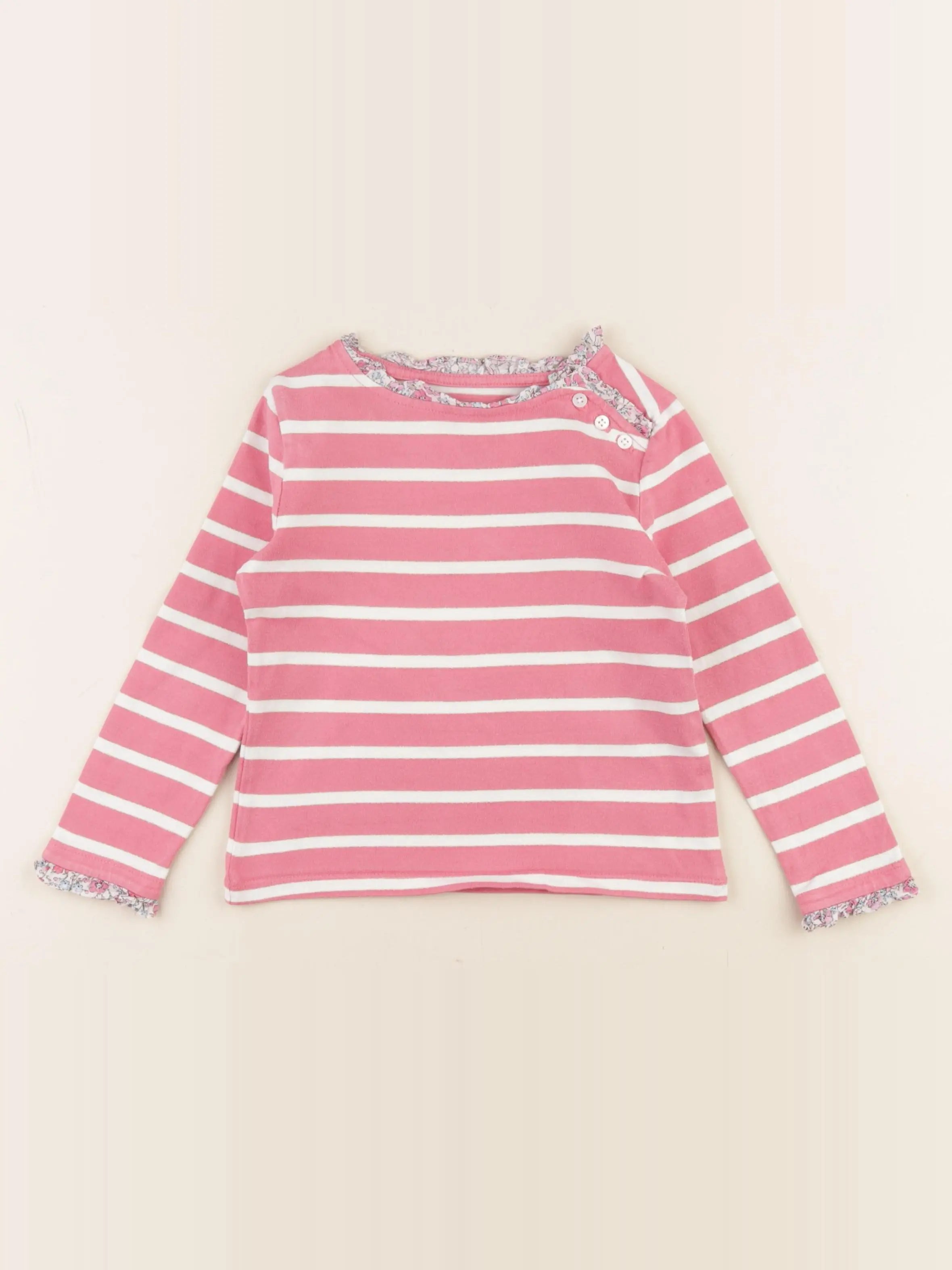 Cyrillus - tee-shirt rose - 4 ans
