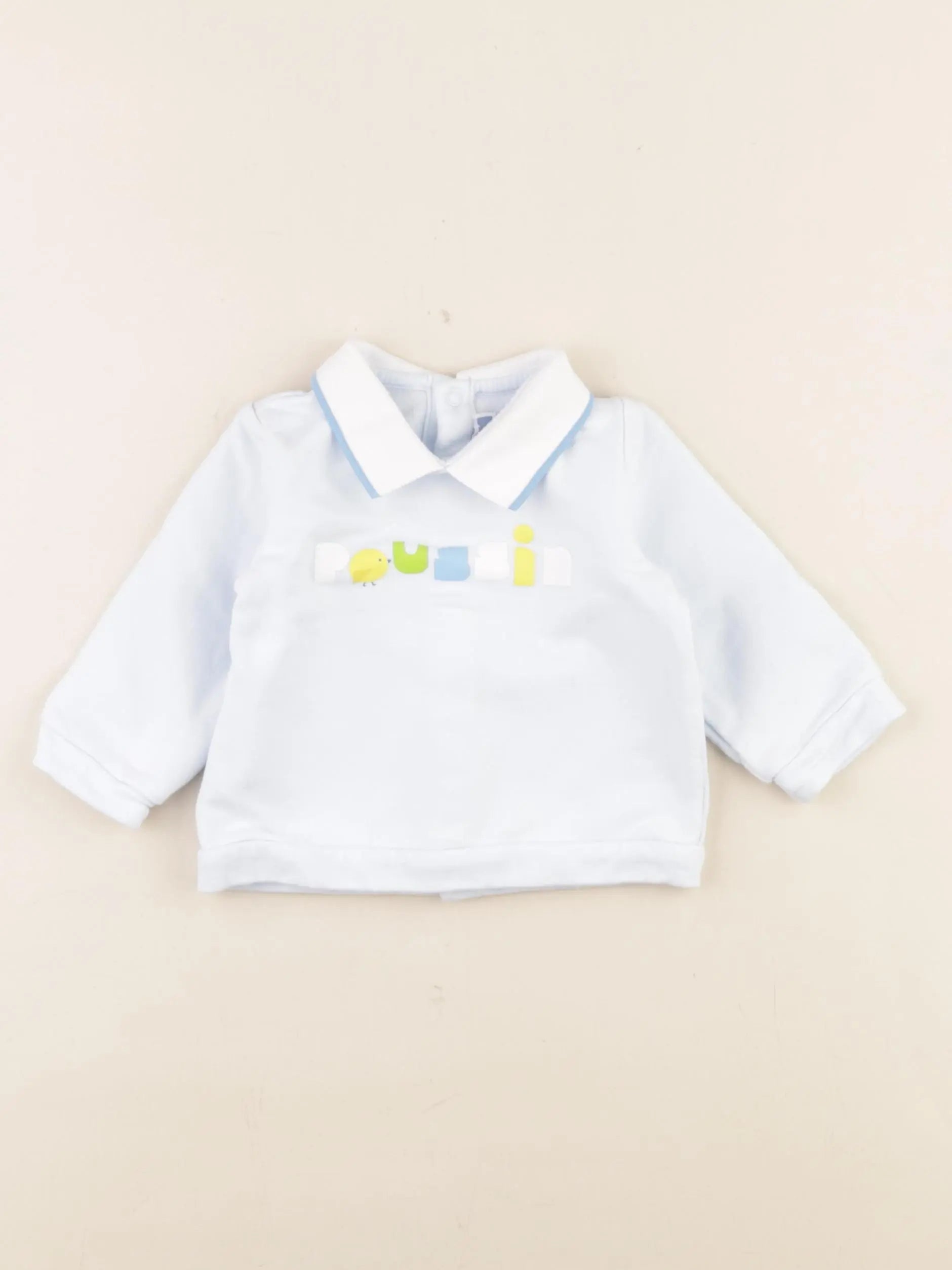 Jacadi - sweat bleu - 6 mois