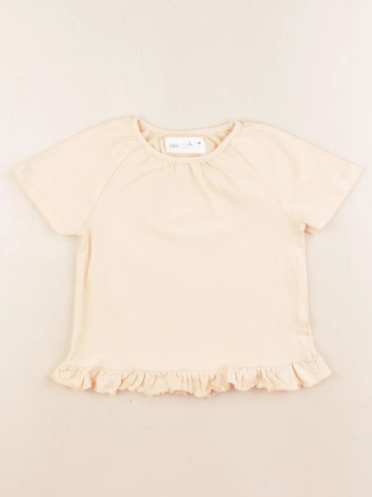 Zara - tee-shirt orange - 3 ans