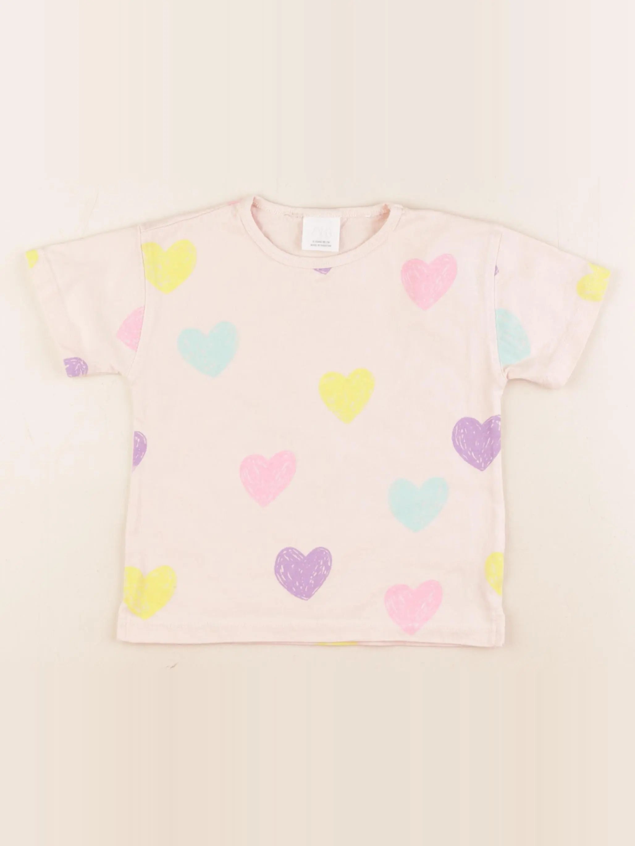 Zara - tee-shirt rose - 2 ans