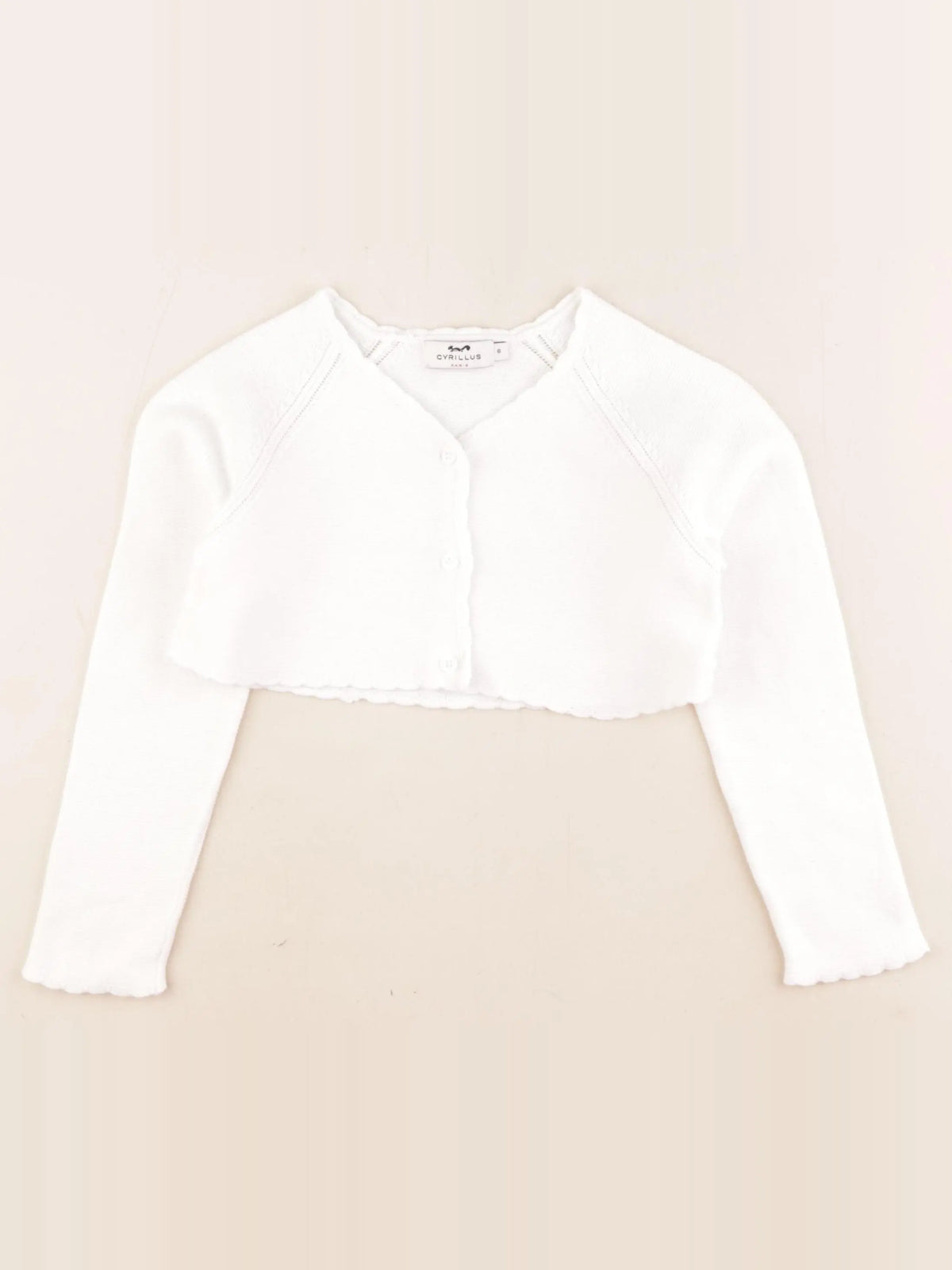 Cyrillus - gilet blanc - 6 ans
