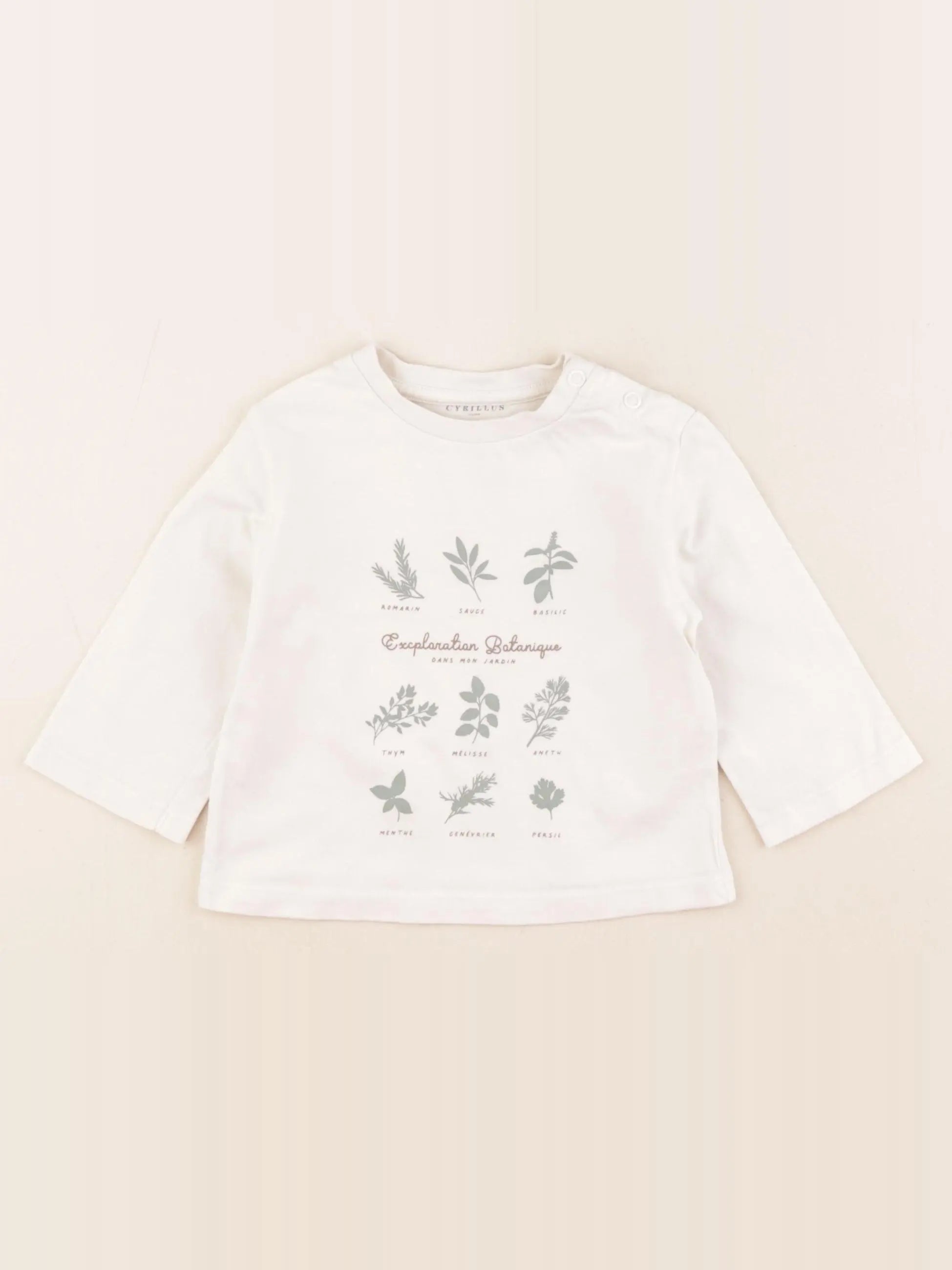 Cyrillus - tee-shirt blanc - 12 mois