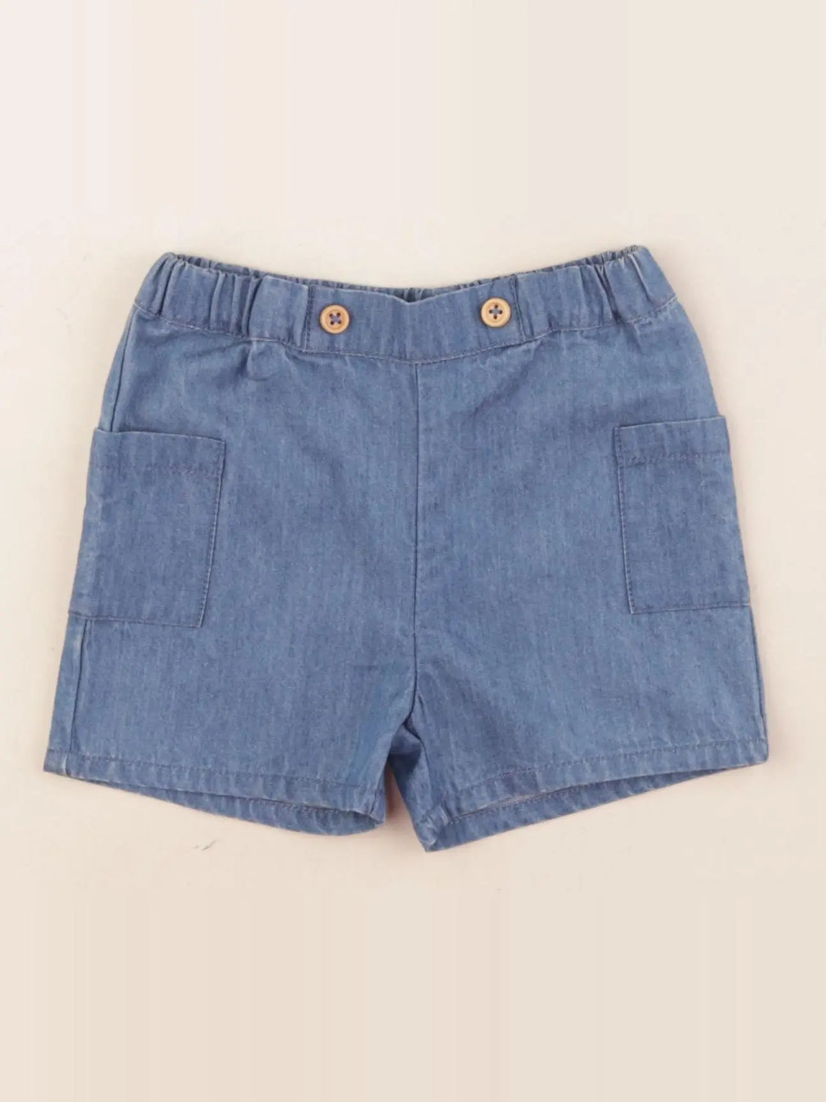 Cyrillus - short bleu - 12 mois