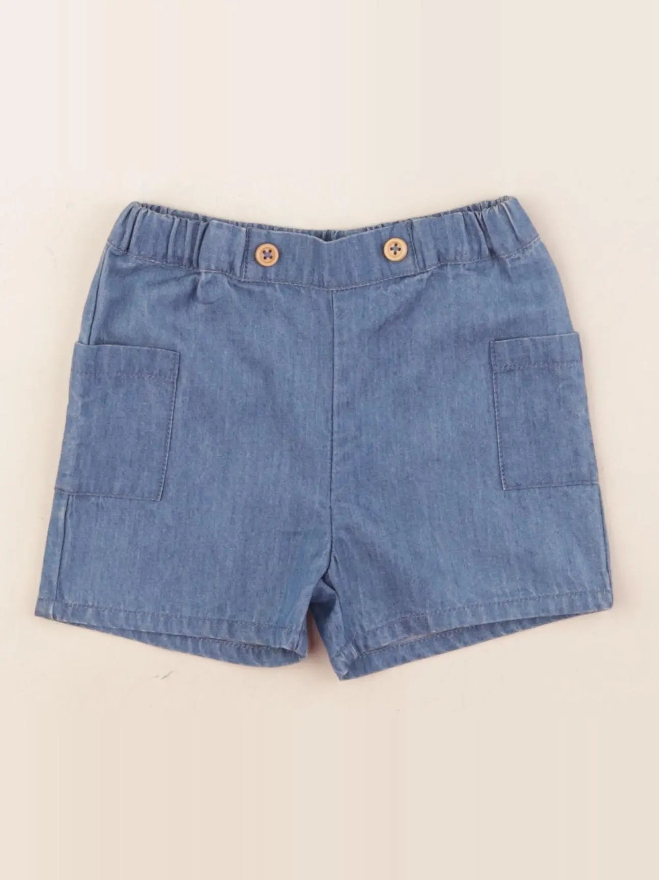 Cyrillus - short bleu - 12 mois