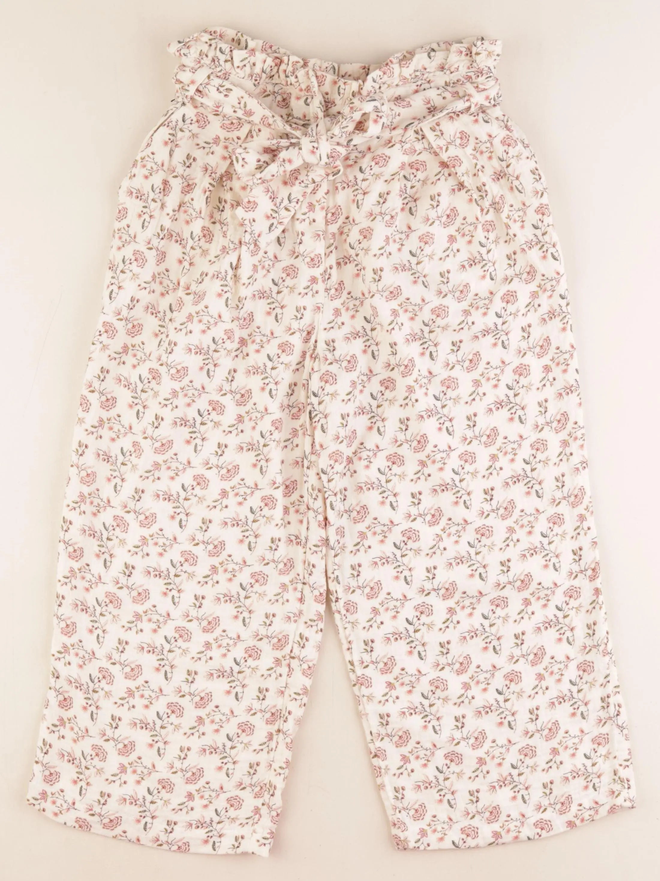 Vertbaudet - pantalon beige - 8 ans