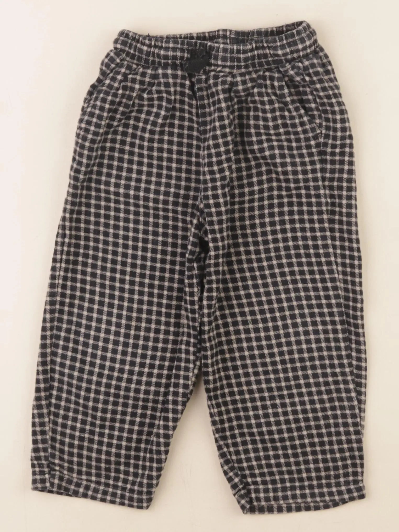 Zara - pantalon beige, bleu - 2 ans