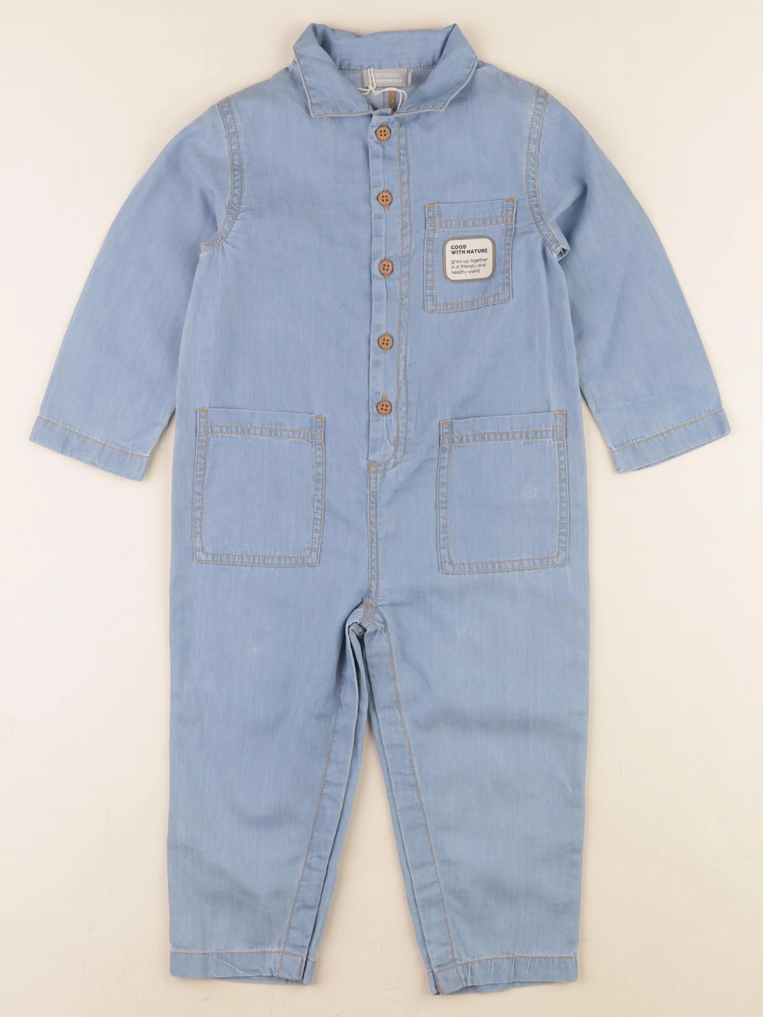 Boutchou - combinaison bleu - 24 mois