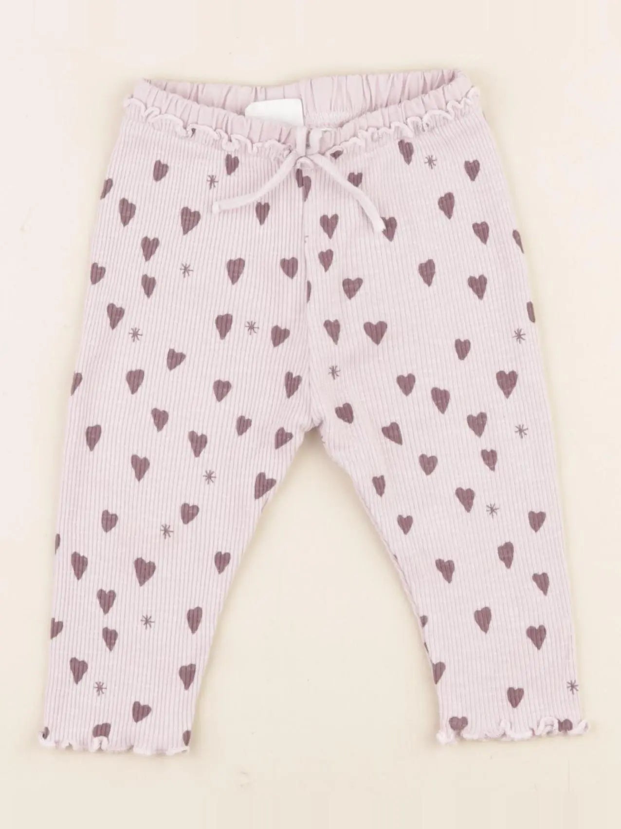 Zara - legging violet - 6/9 mois