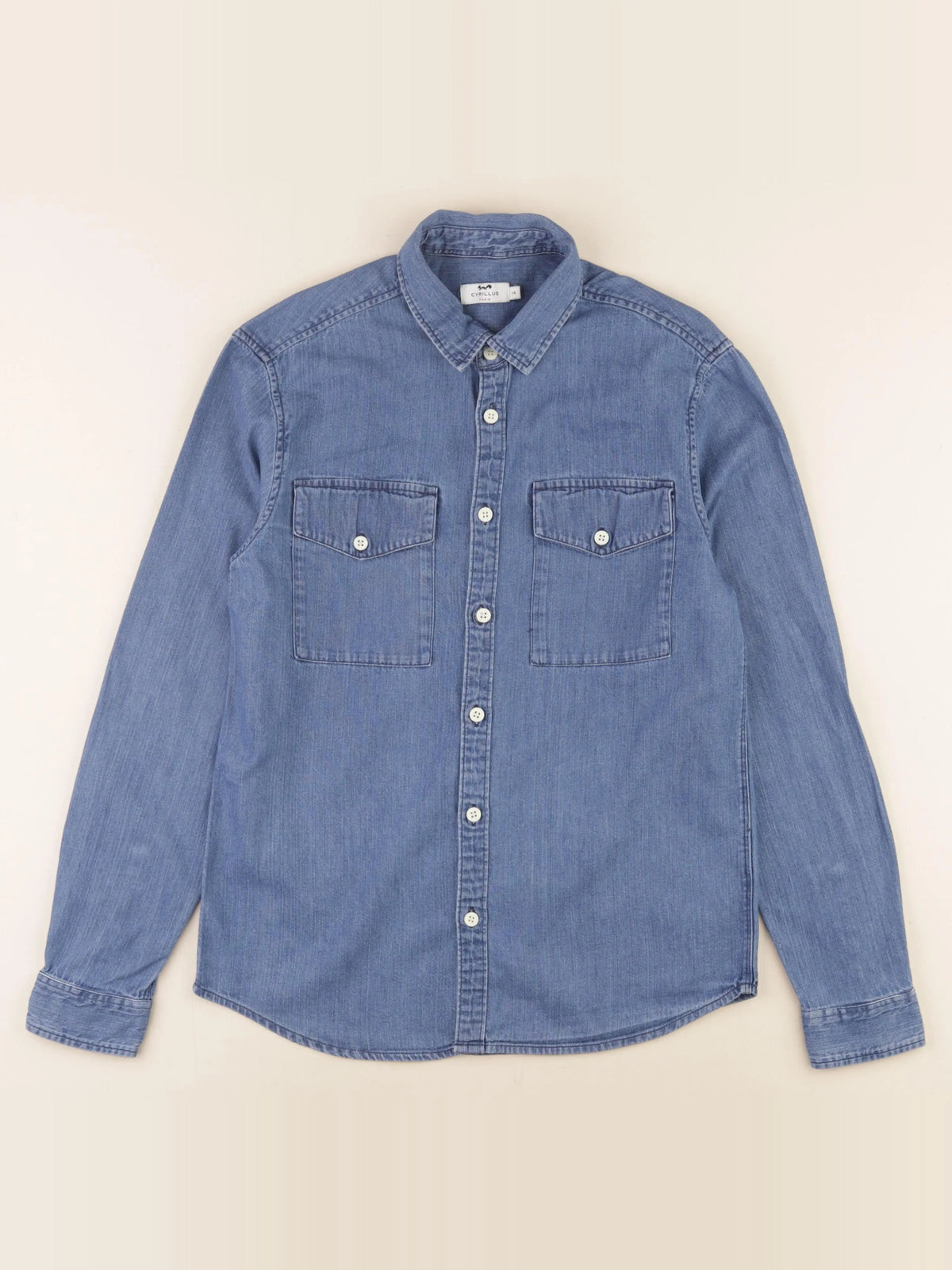 Cyrillus - chemise bleu - 14 ans