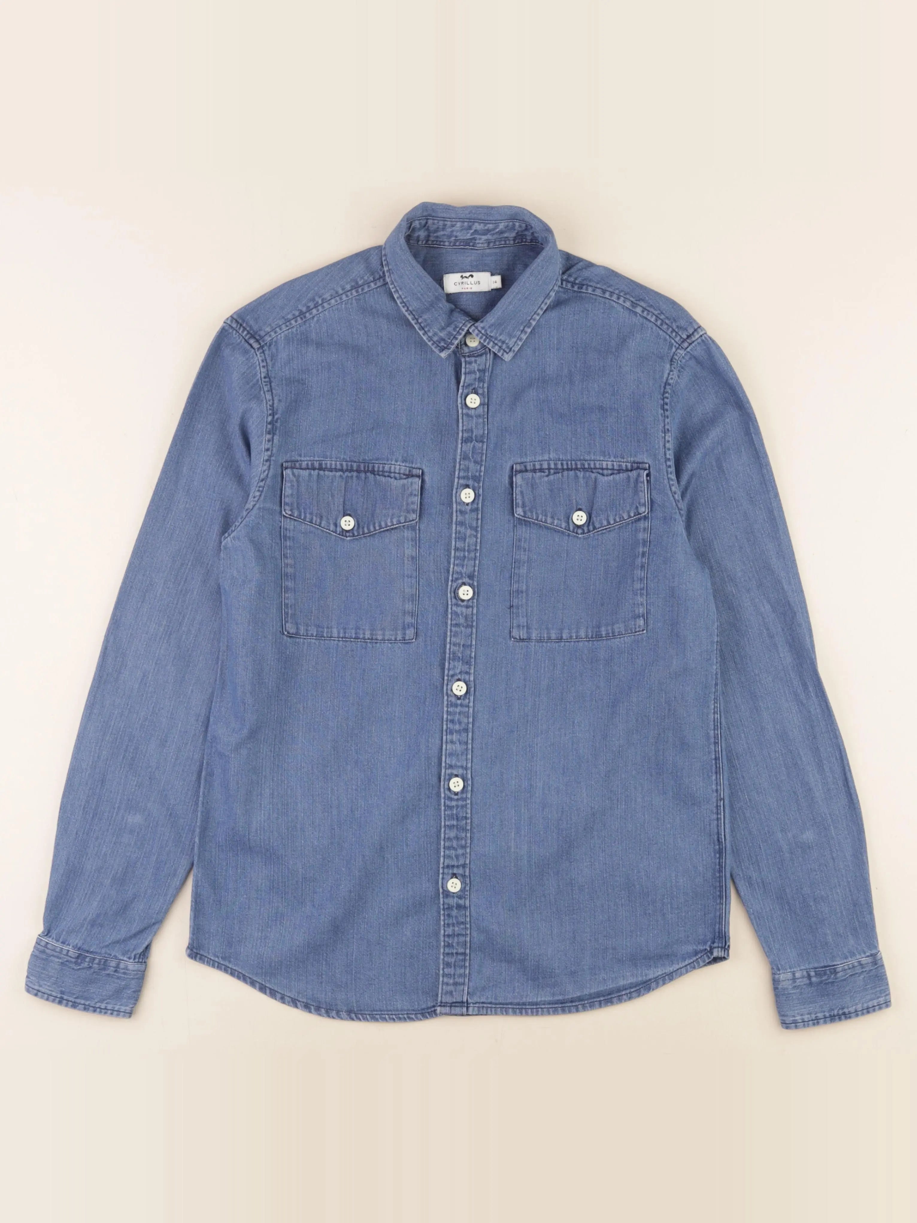 Cyrillus - chemise bleu - 14 ans