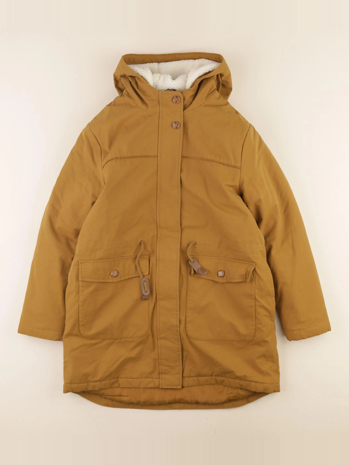 Cyrillus - manteau doublure amovible marron - 14 ans