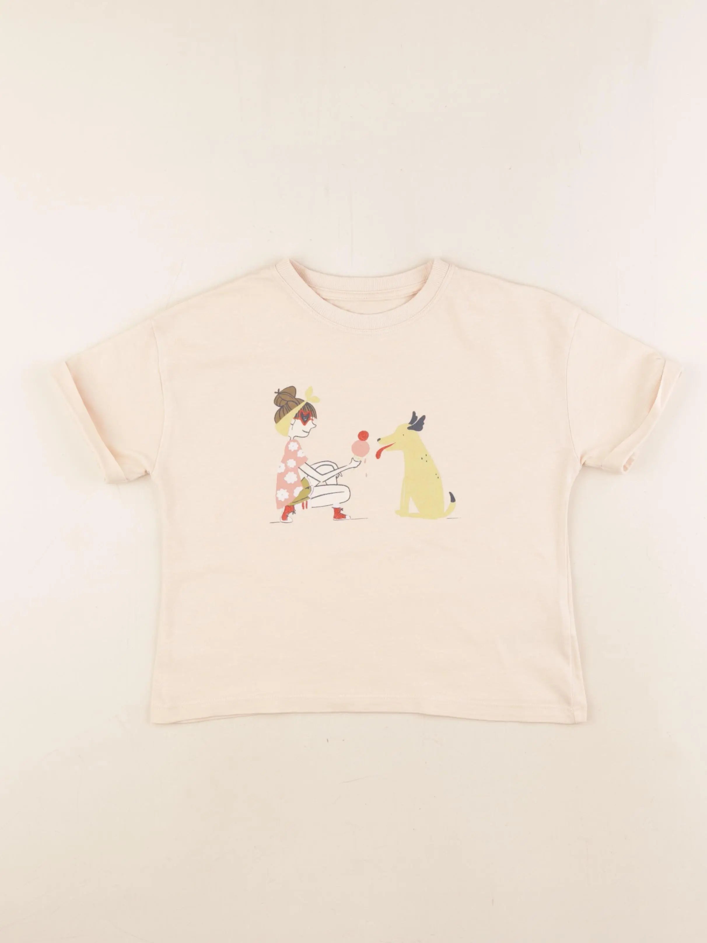 Vertbaudet - tee-shirt rose - 6 ans
