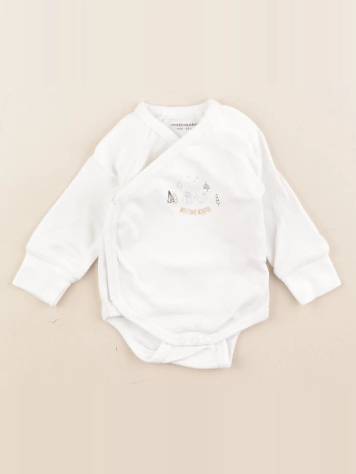 Vertbaudet - body blanc - 1 mois