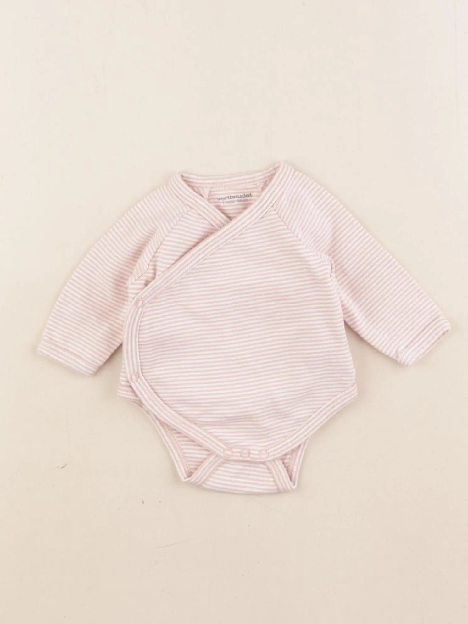 Vertbaudet - body rose - 1 mois