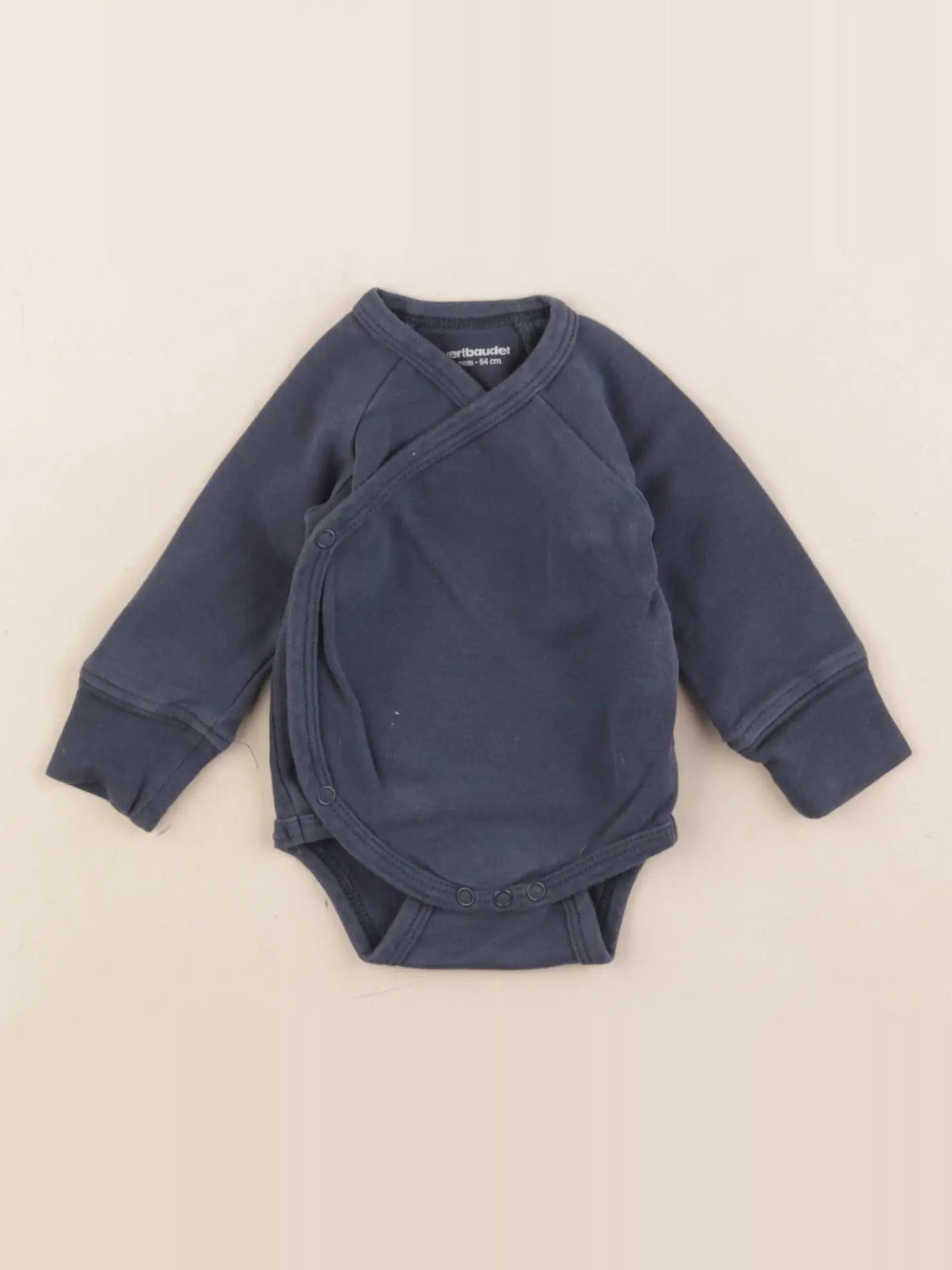 Vertbaudet - body bleu - 1 mois
